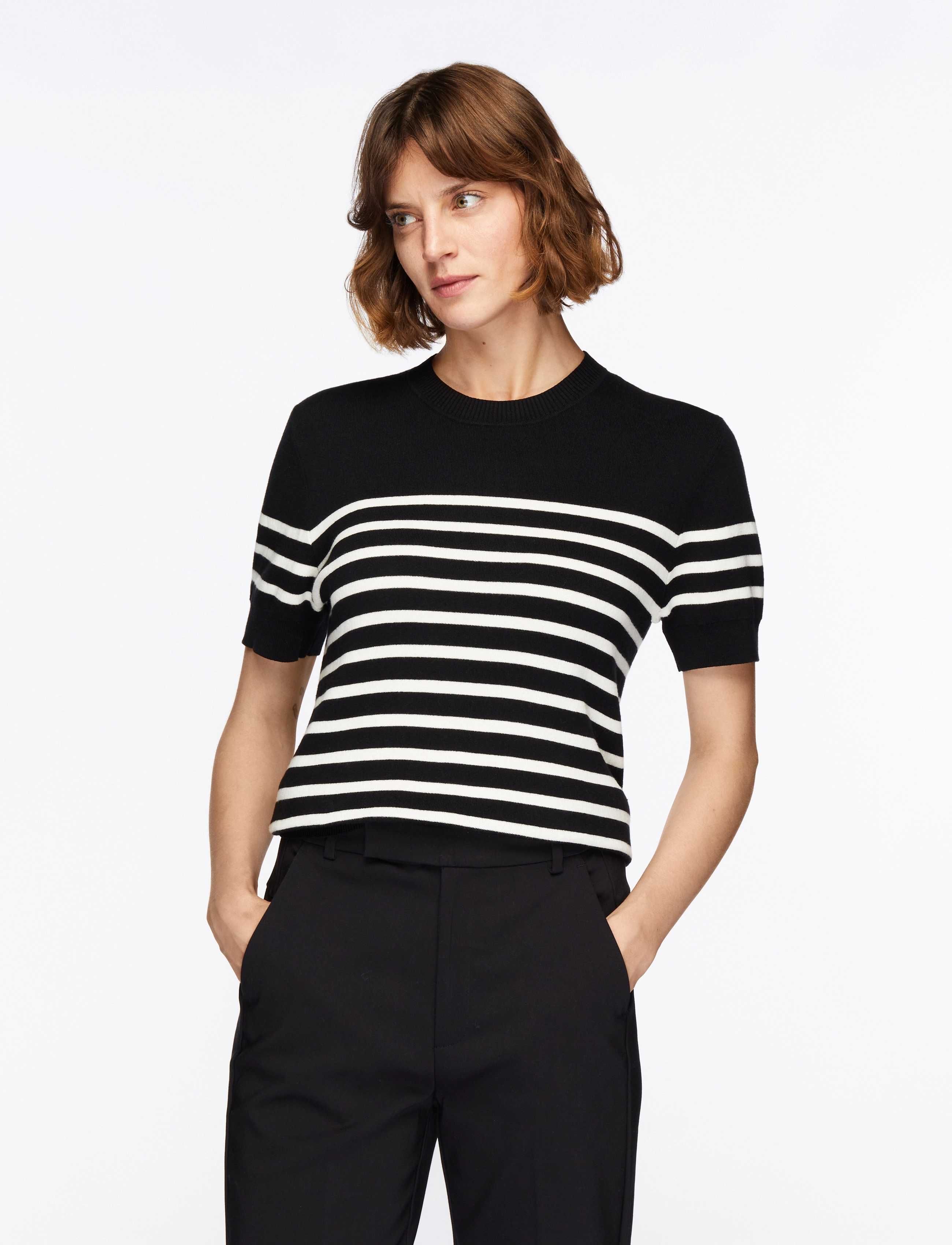 InWear - WallisIW Pullover - kampsunid - black / white - 0