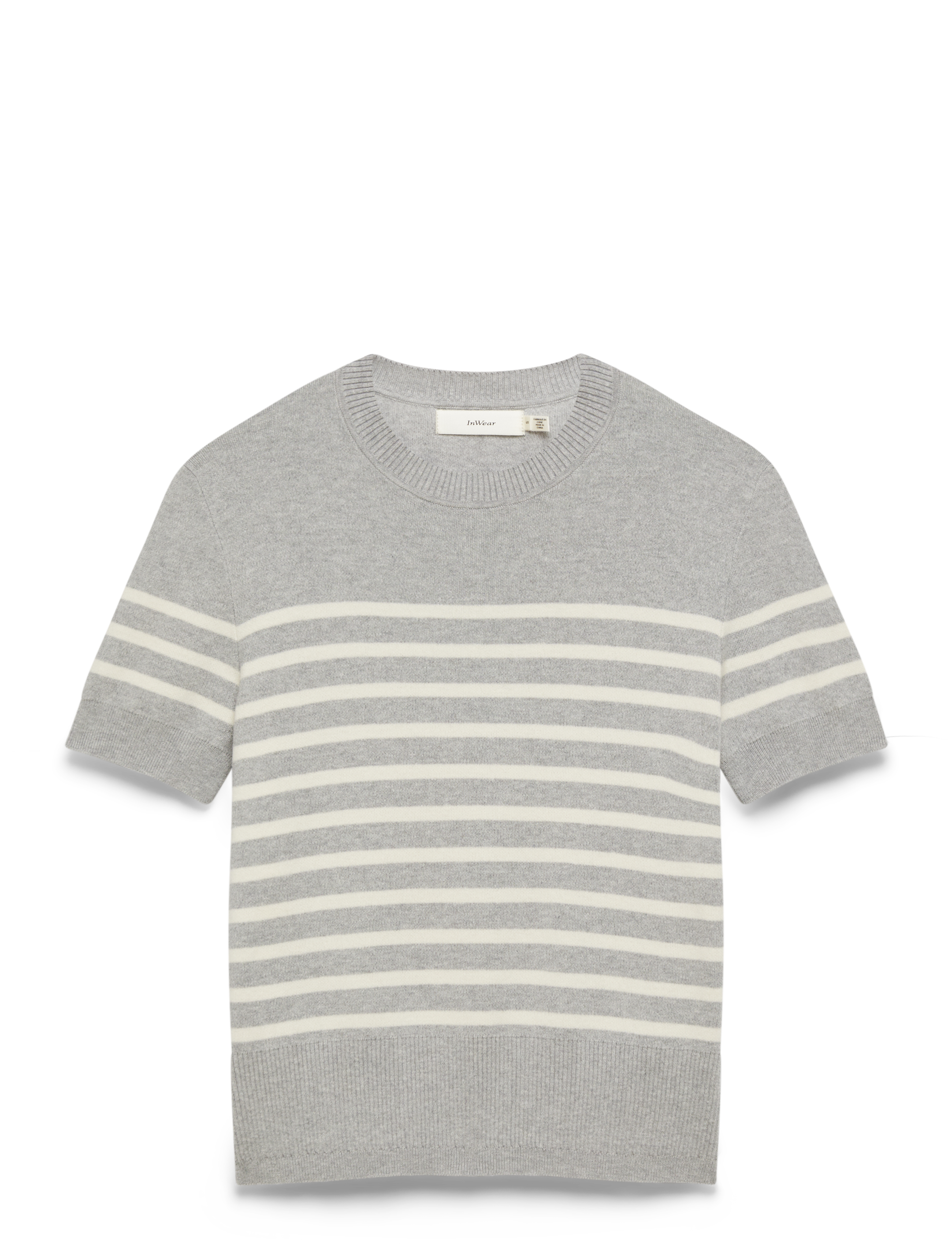 InWear WallisIW Pullover - Suured suurused - GRANITE MELANGE STRIPE / grey