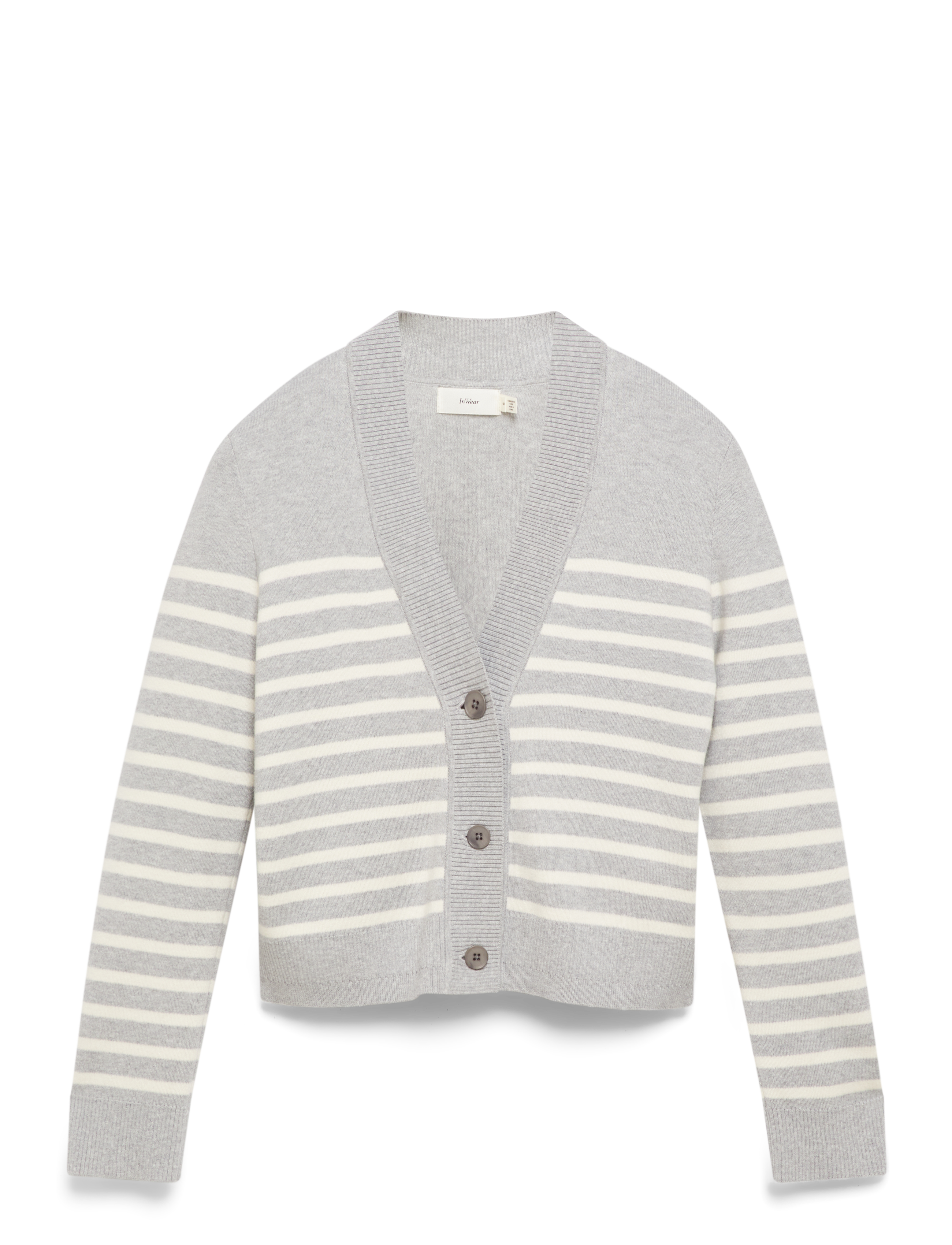 InWear Wallisiw Cardigan, S, Grey, Strik > Cardigans, Dame