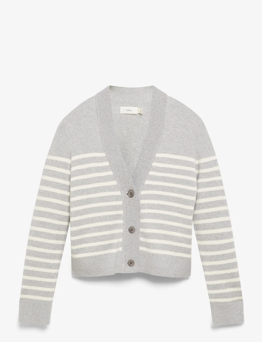 InWear - WallisIW Cardigan - cardigans - granite melange stripe - 1