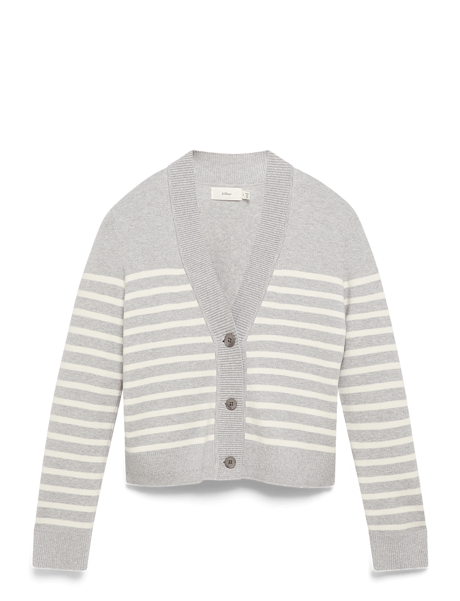 InWear - WallisIW Cardigan - cardigans - granite melange stripe - 1