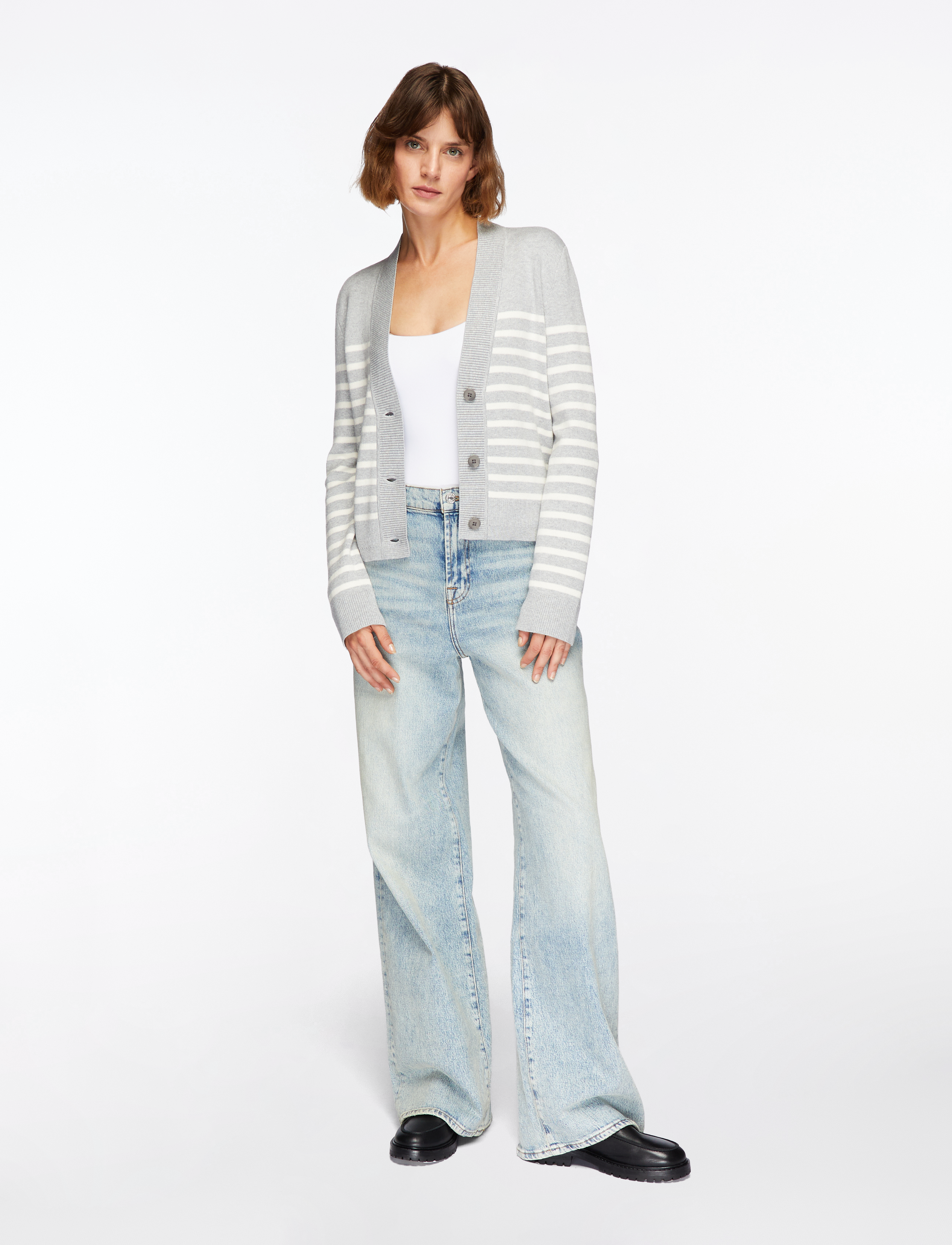 InWear - WallisIW Cardigan - kardigani - granite melange stripe - 2