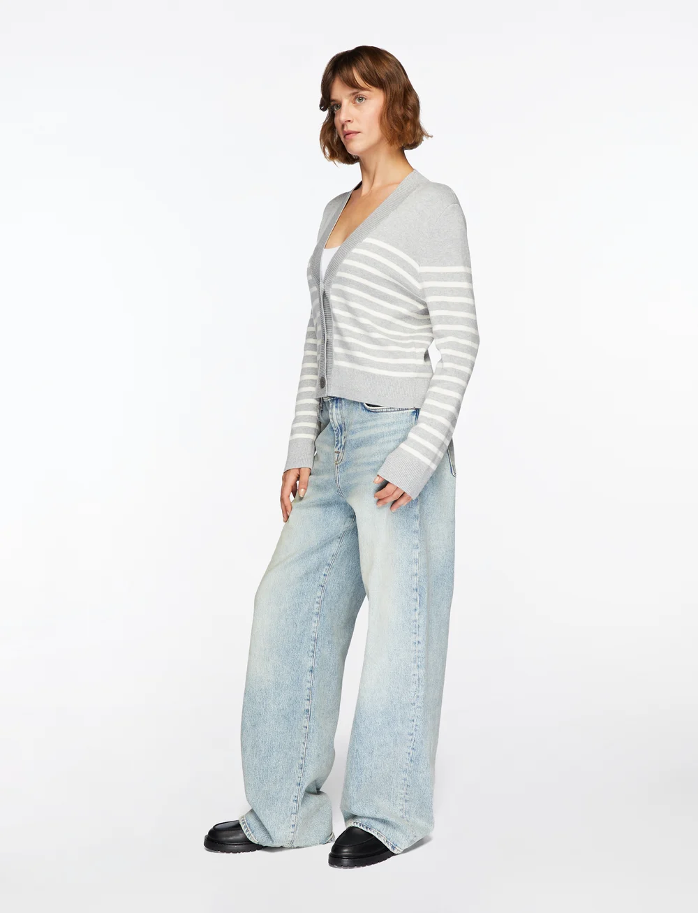 InWear - WallisIW Cardigan - cardigans - granite melange stripe - 3