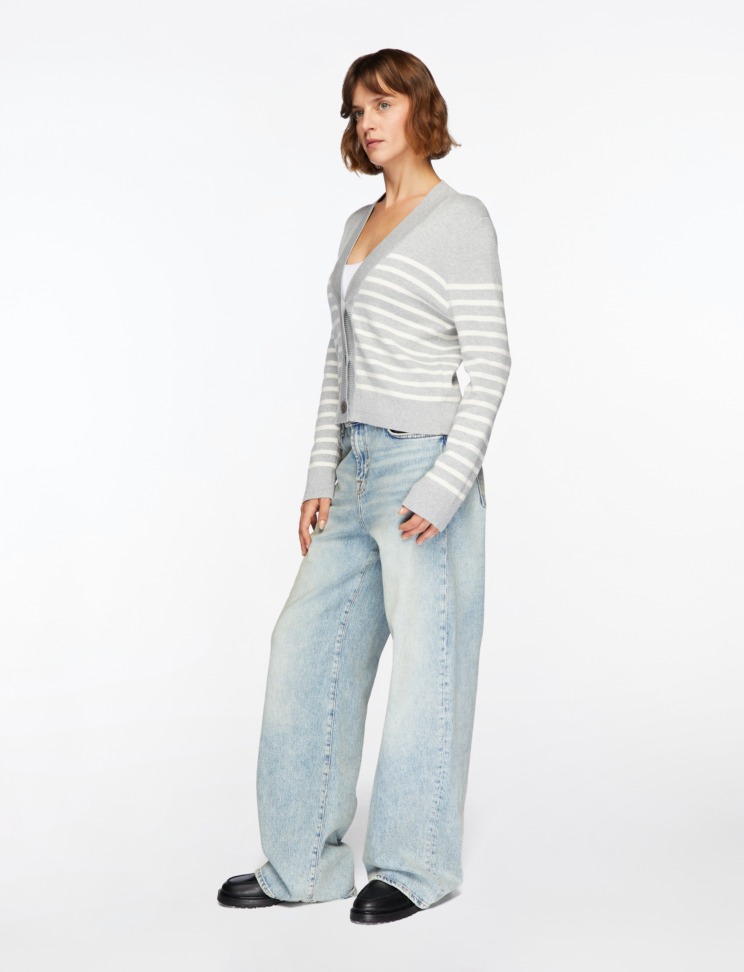 InWear - WallisIW Cardigan - kardigani - granite melange stripe - 3