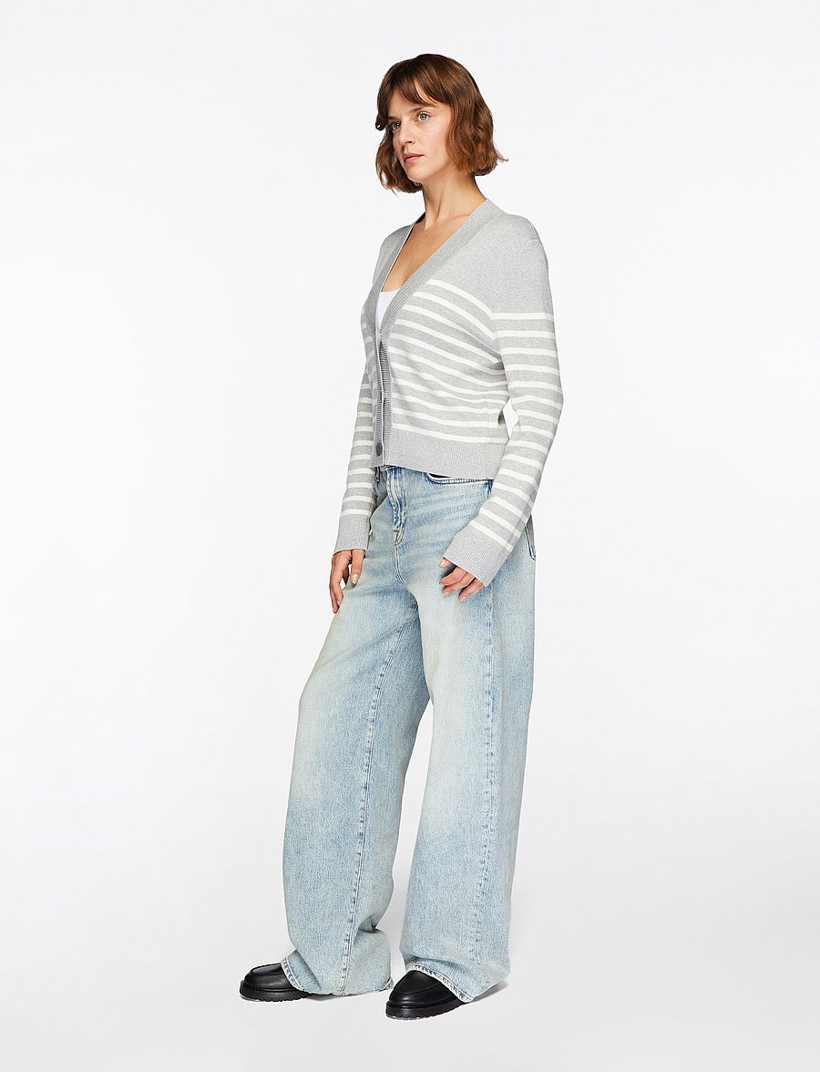InWear - WallisIW Cardigan - cardigans - granite melange stripe - 3