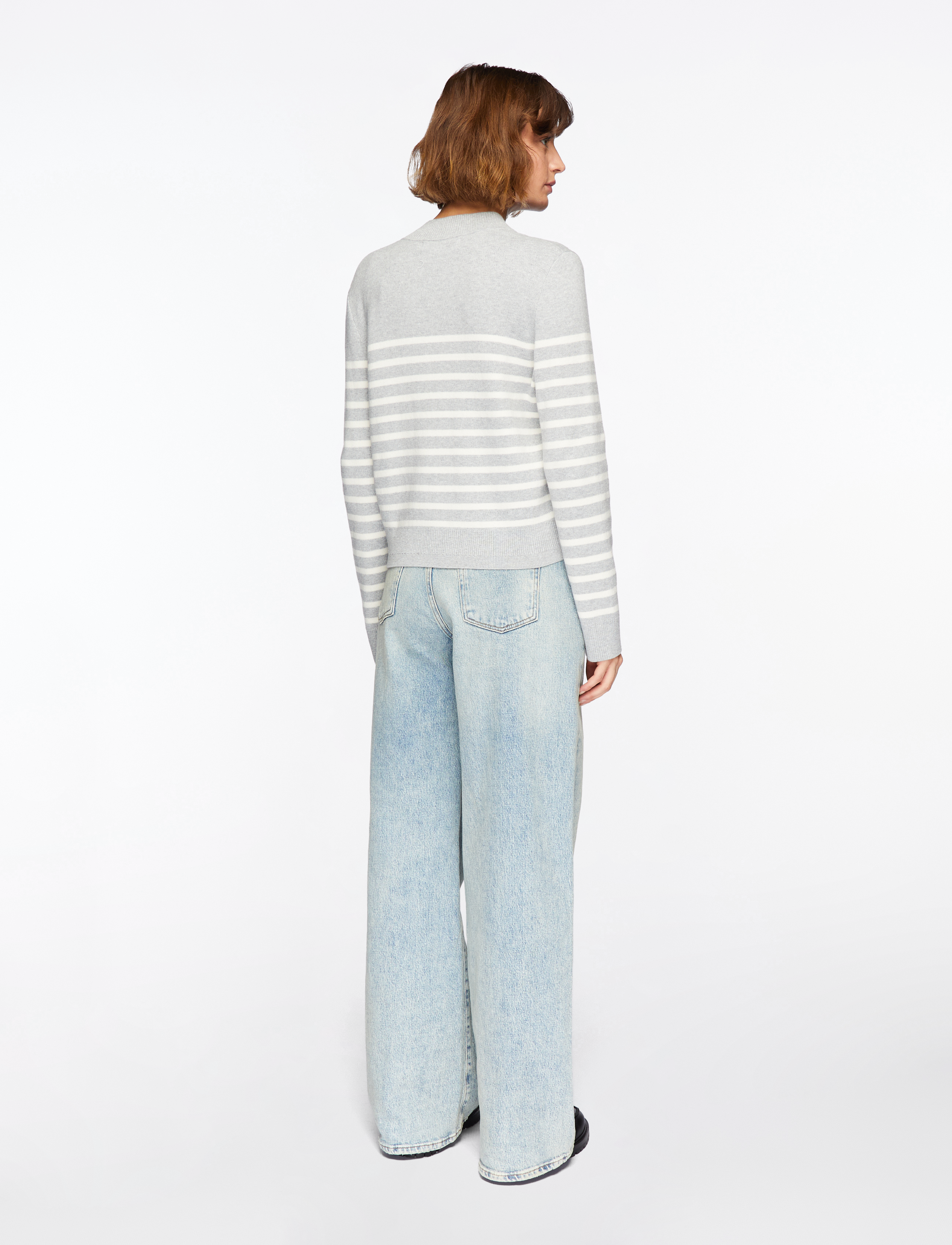 InWear - WallisIW Cardigan - kardigani - granite melange stripe - 4