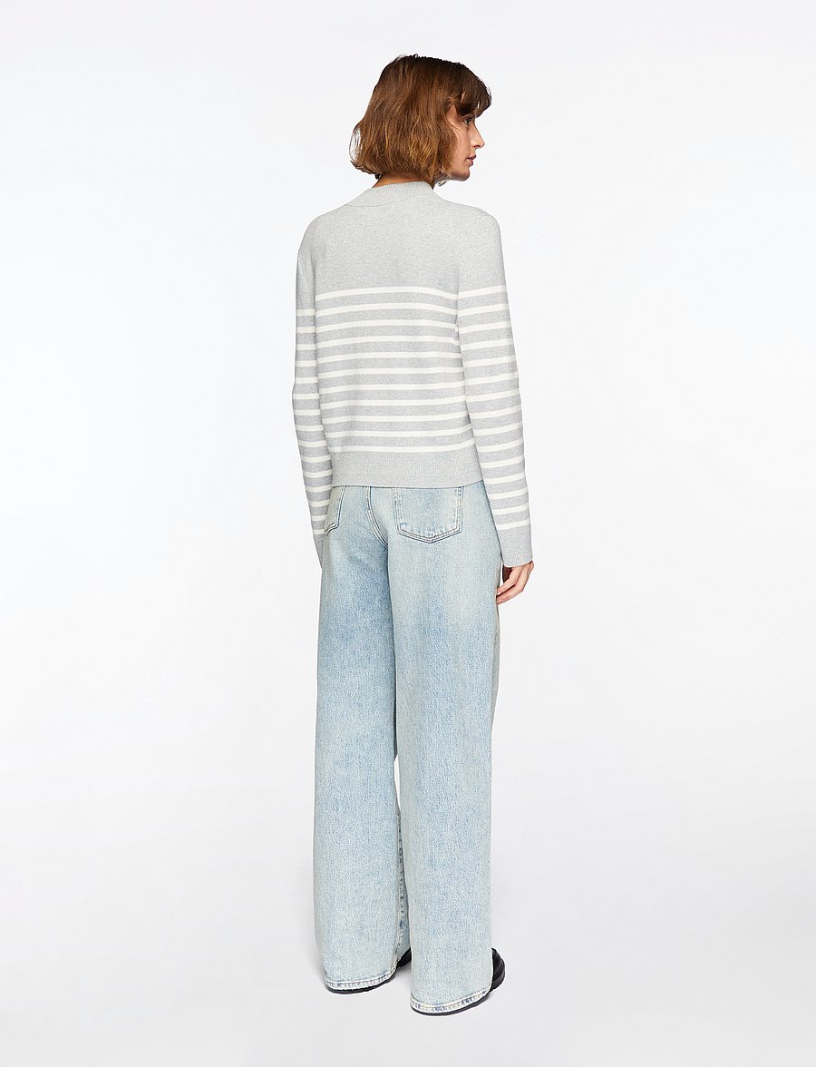 InWear - WallisIW Cardigan - cardigans - granite melange stripe - 4