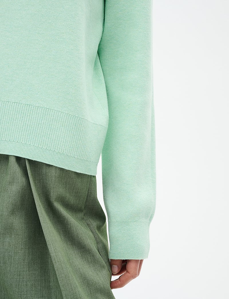 InWear - WallisIW V-neck Pullover - pullover - dusty aqua melange - 5