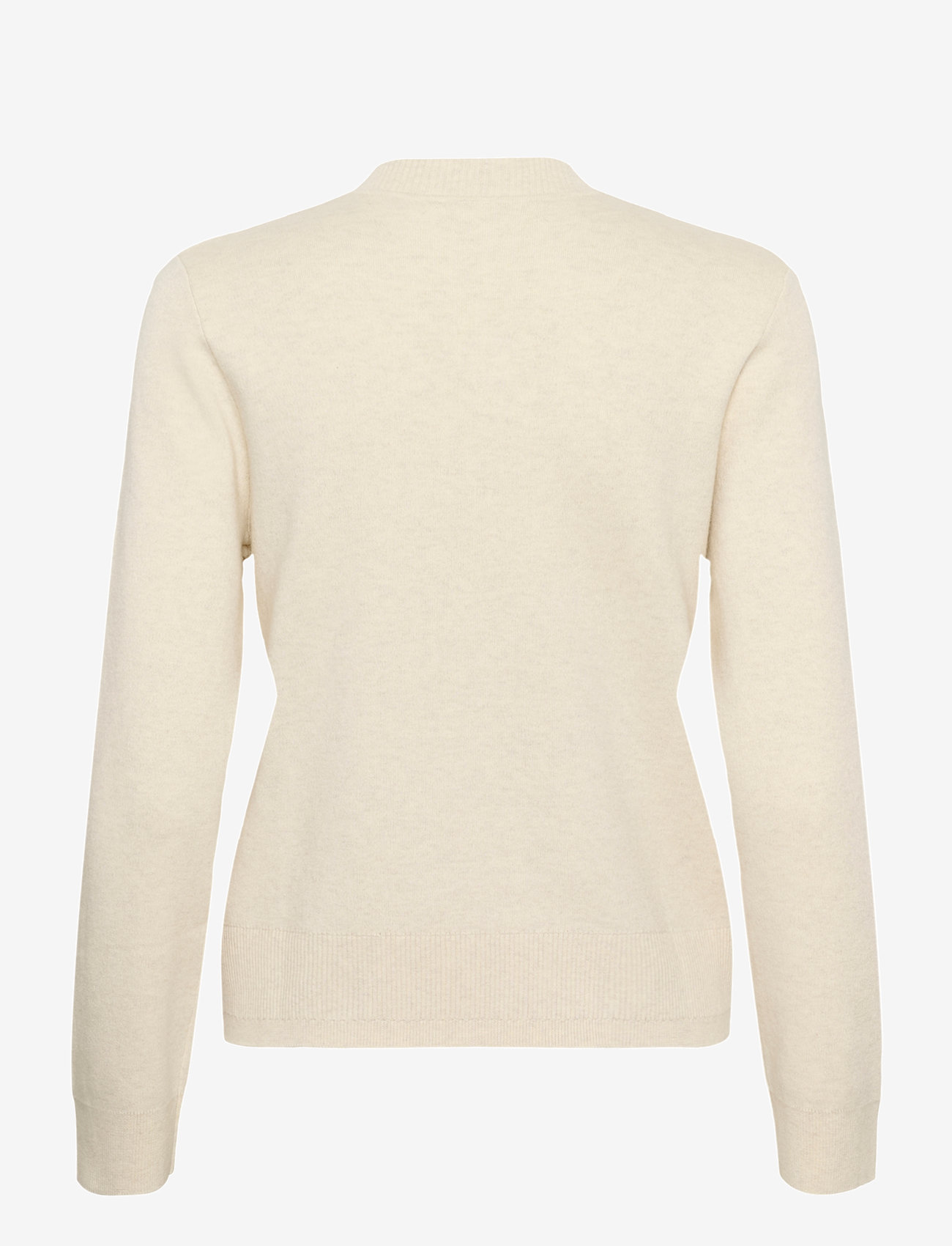 InWear - WallisIW V-neck Pullover - stickade tröjor - whisper white melange - 2
