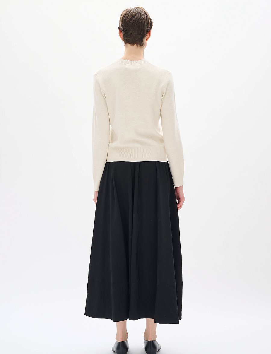InWear - WallisIW V-neck Pullover - striktrøjer - whisper white melange - 4