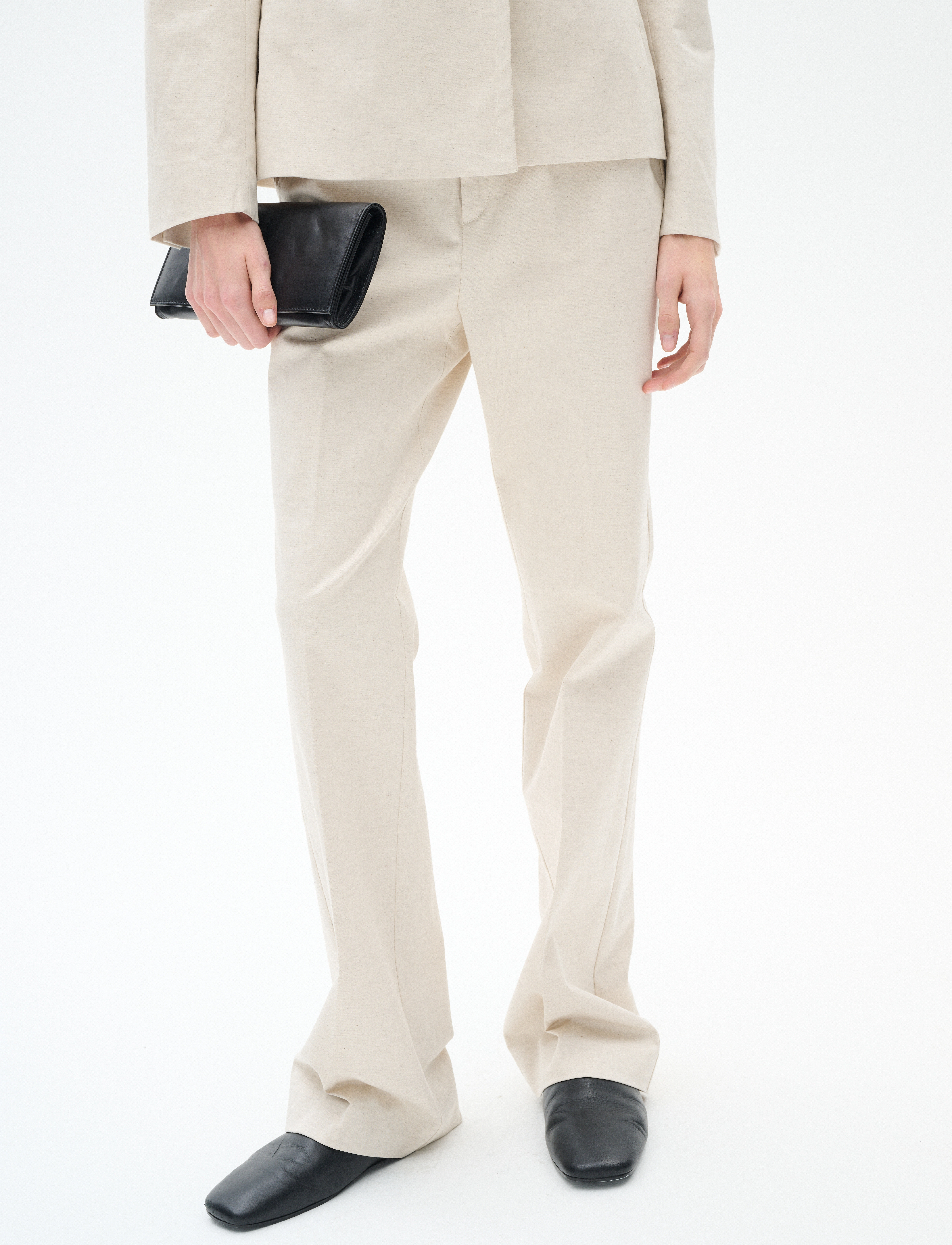 InWear Weniw Bootcut Pants, Kvinder, Bootcut Bukser, Cream, Str: 44