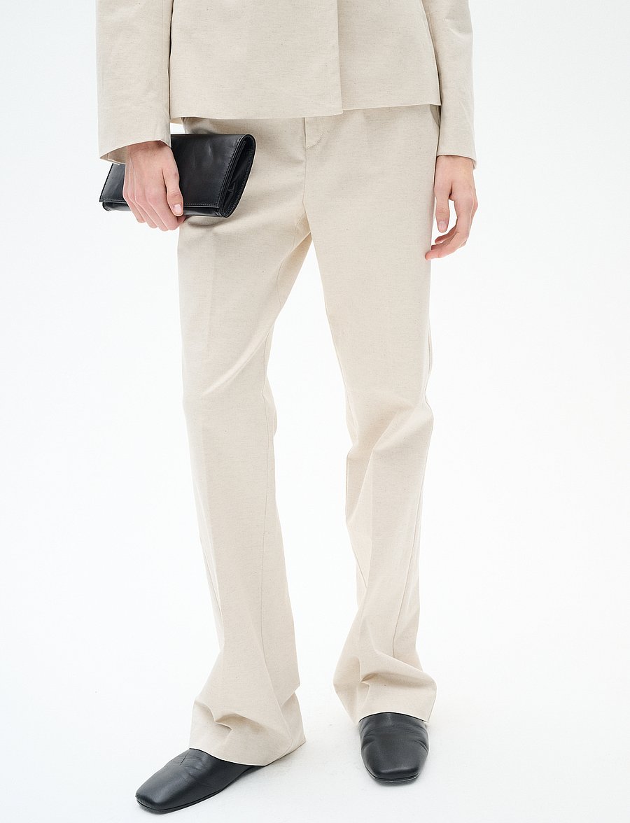 InWear - WenIW Bootcut Pants - flare bukser - haze melange - 0