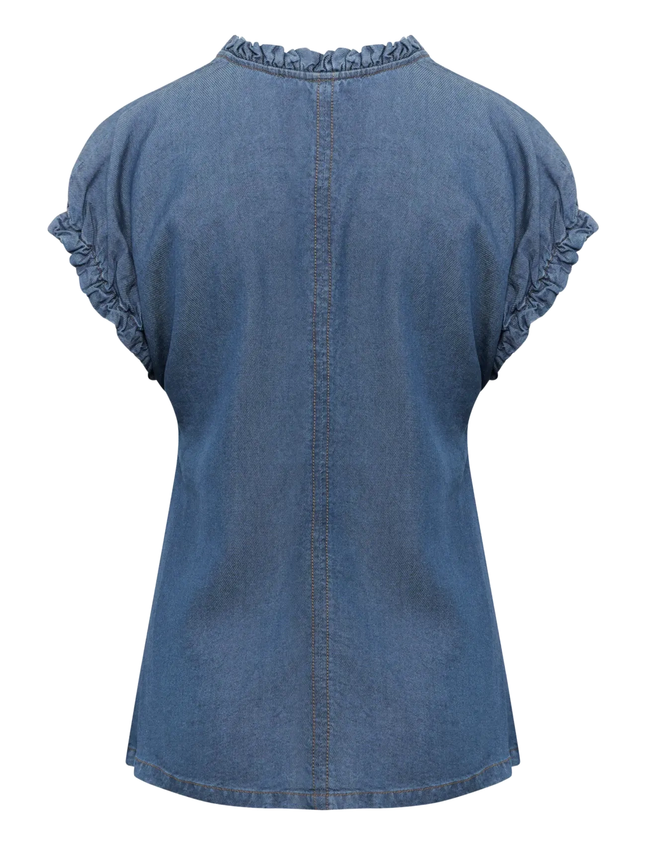 InWear - RachelIW Top - kortærmede bluser - medium blue - 2