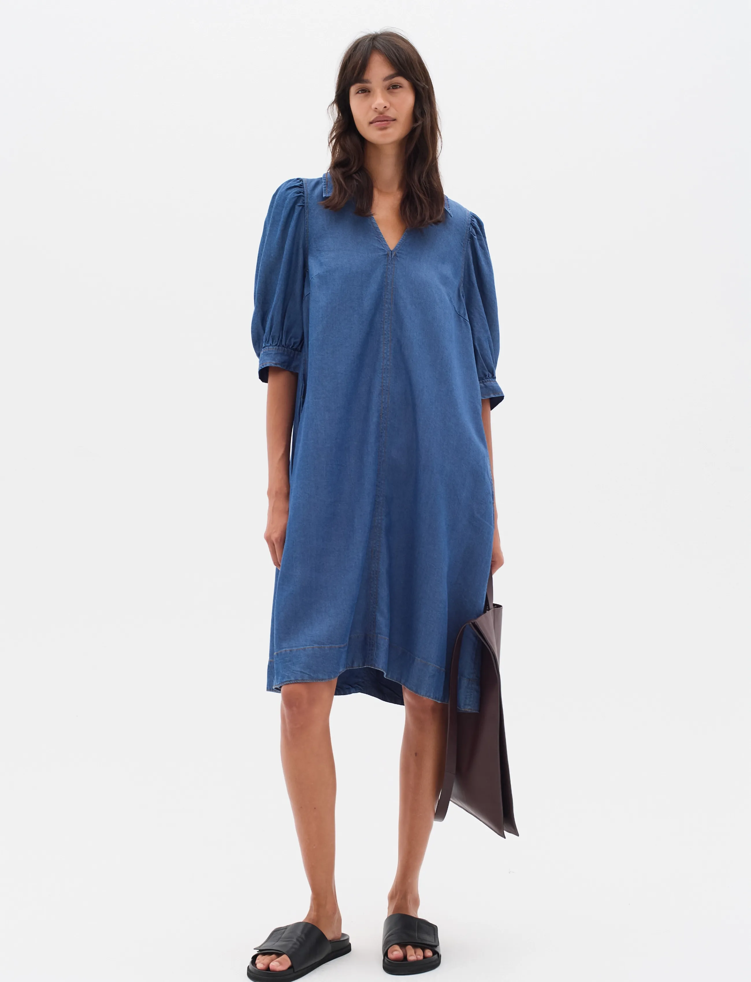 InWear Racheliw Dress, 36, Blue, Kjoler > Knælange Og Midi, Dame