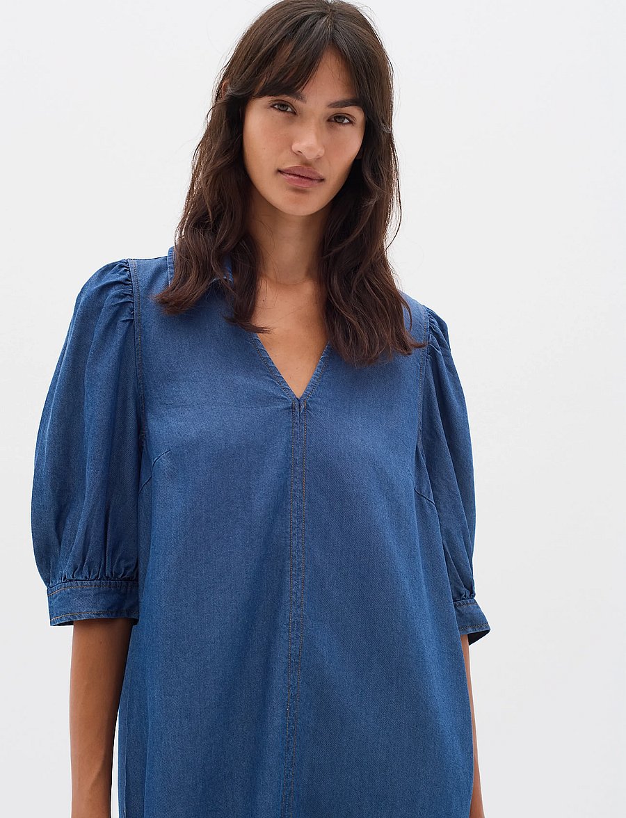 InWear - RachelIW Dress - džinsinės suknelės - medium blue - 4
