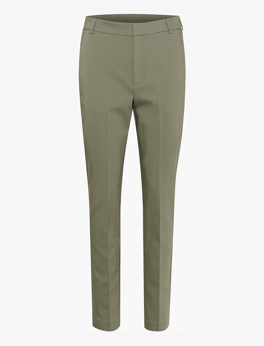 InWear - ZellaIW Flat Long Beltloops - habitbukser - agave green - 1