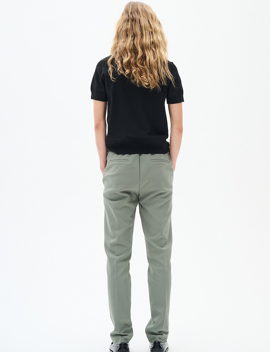 InWear - ZellaIW Flat Long Beltloops - habitbukser - agave green - 4