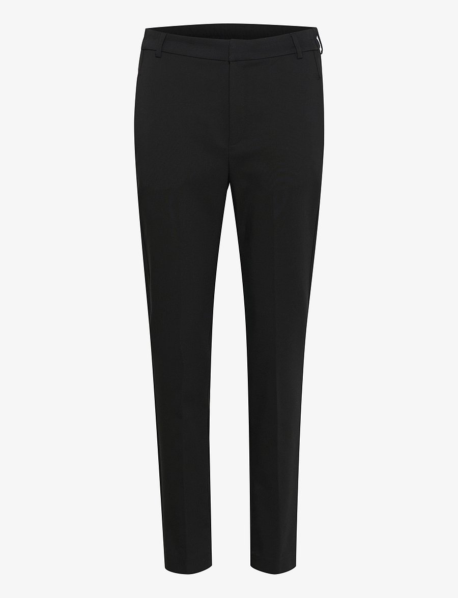 InWear - ZellaIW Flat Long Beltloops - pidulikud püksid - black - 1