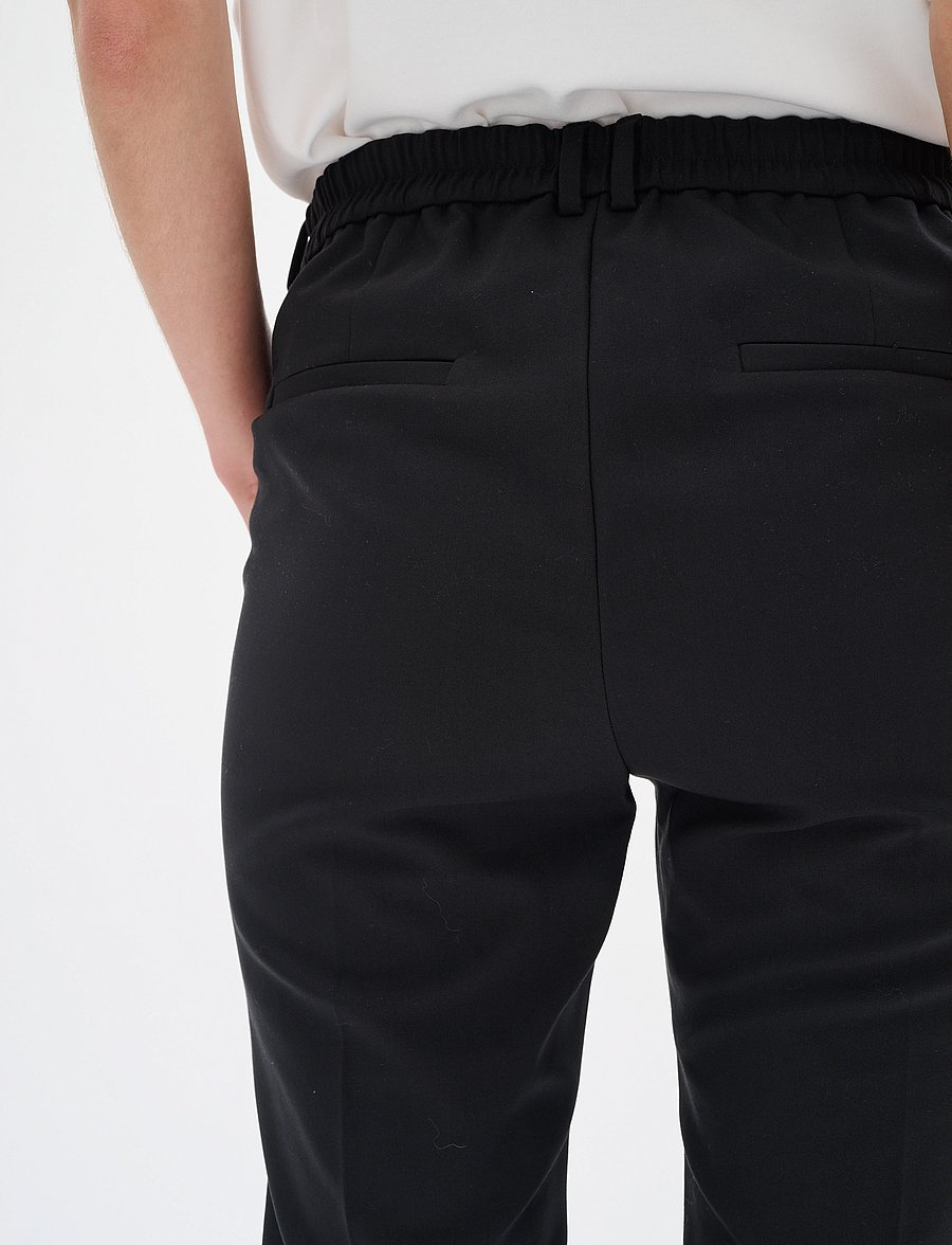 InWear - ZellaIW Flat Long Beltloops - pidulikud püksid - black - 0