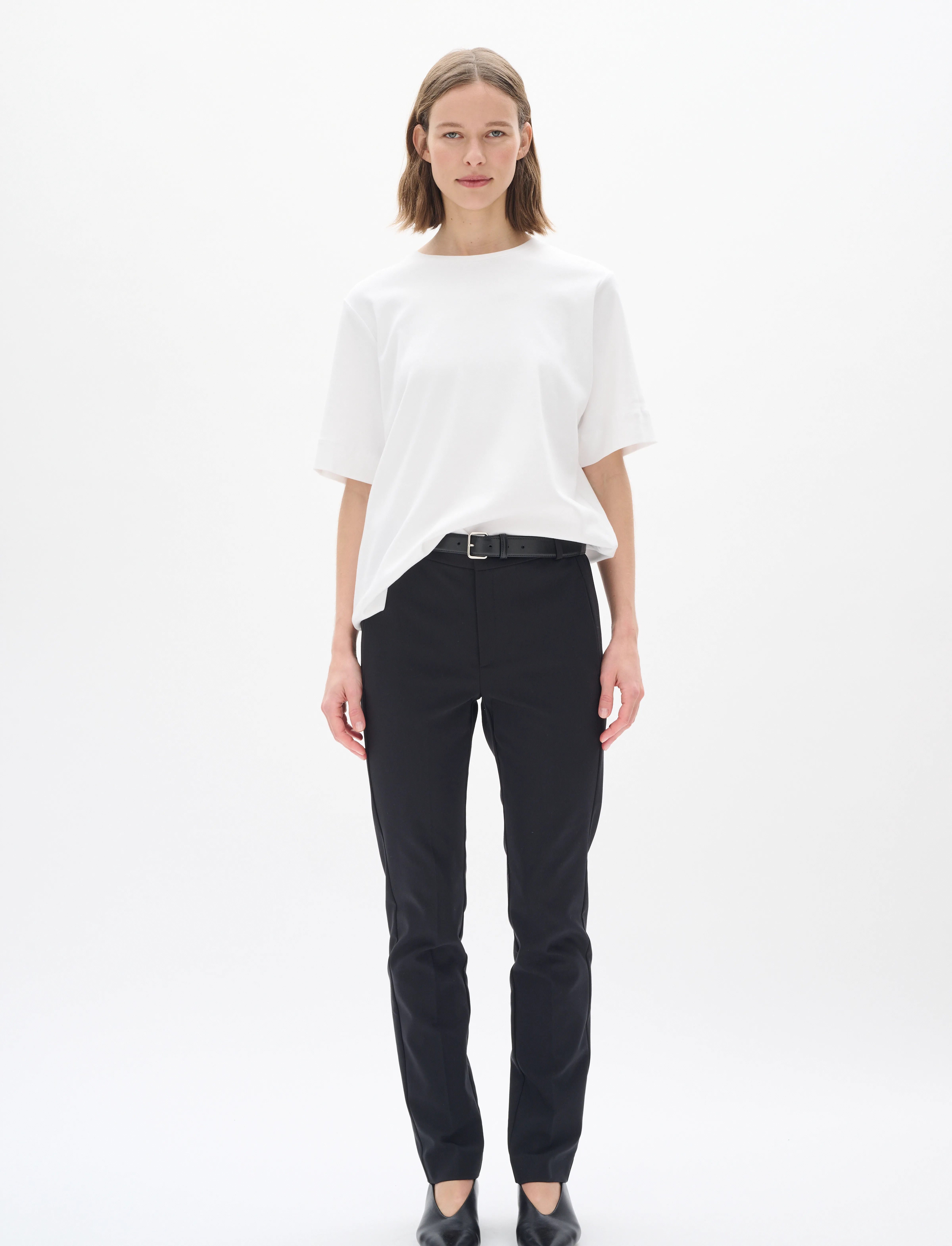 InWear - ZellaIW Flat Long Beltloops - tailored trousers - black - 3
