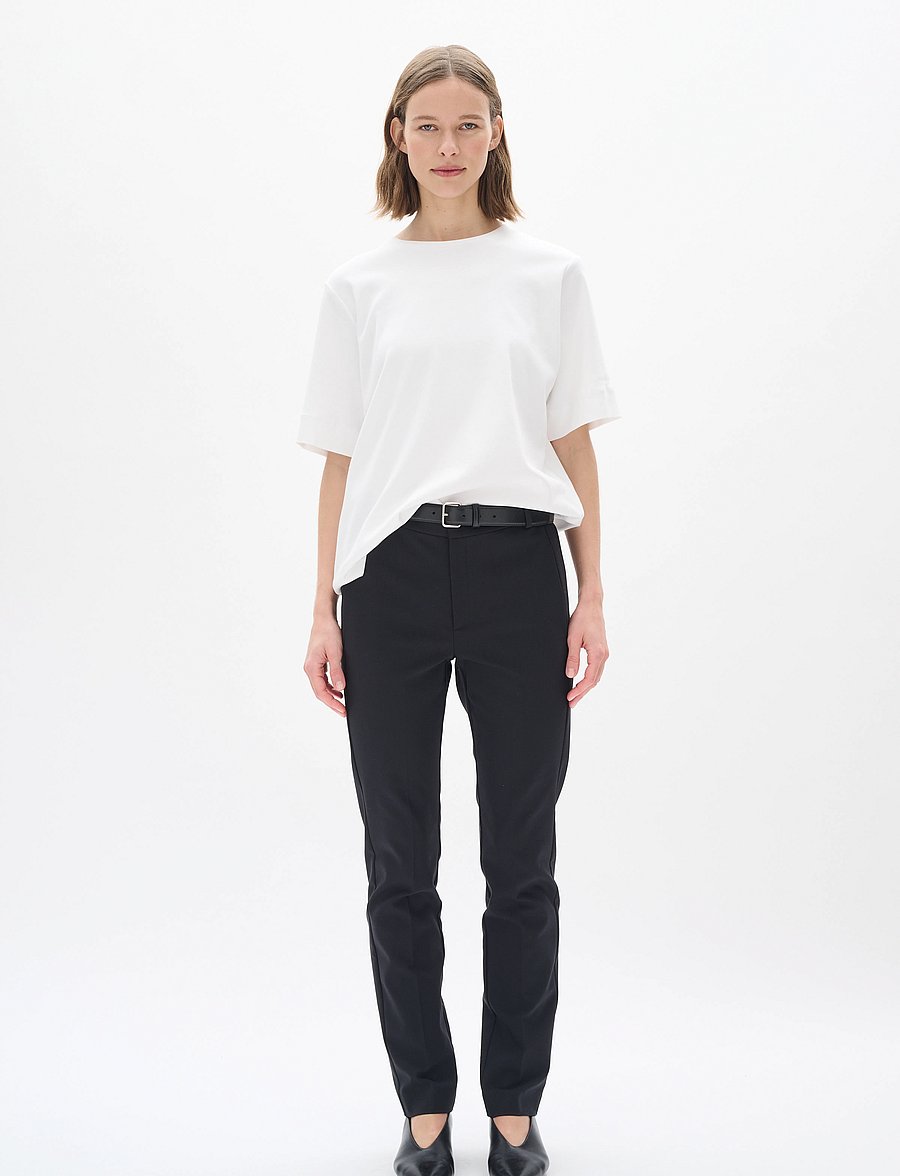 InWear - ZellaIW Flat Long Beltloops - pidulikud püksid - black - 3