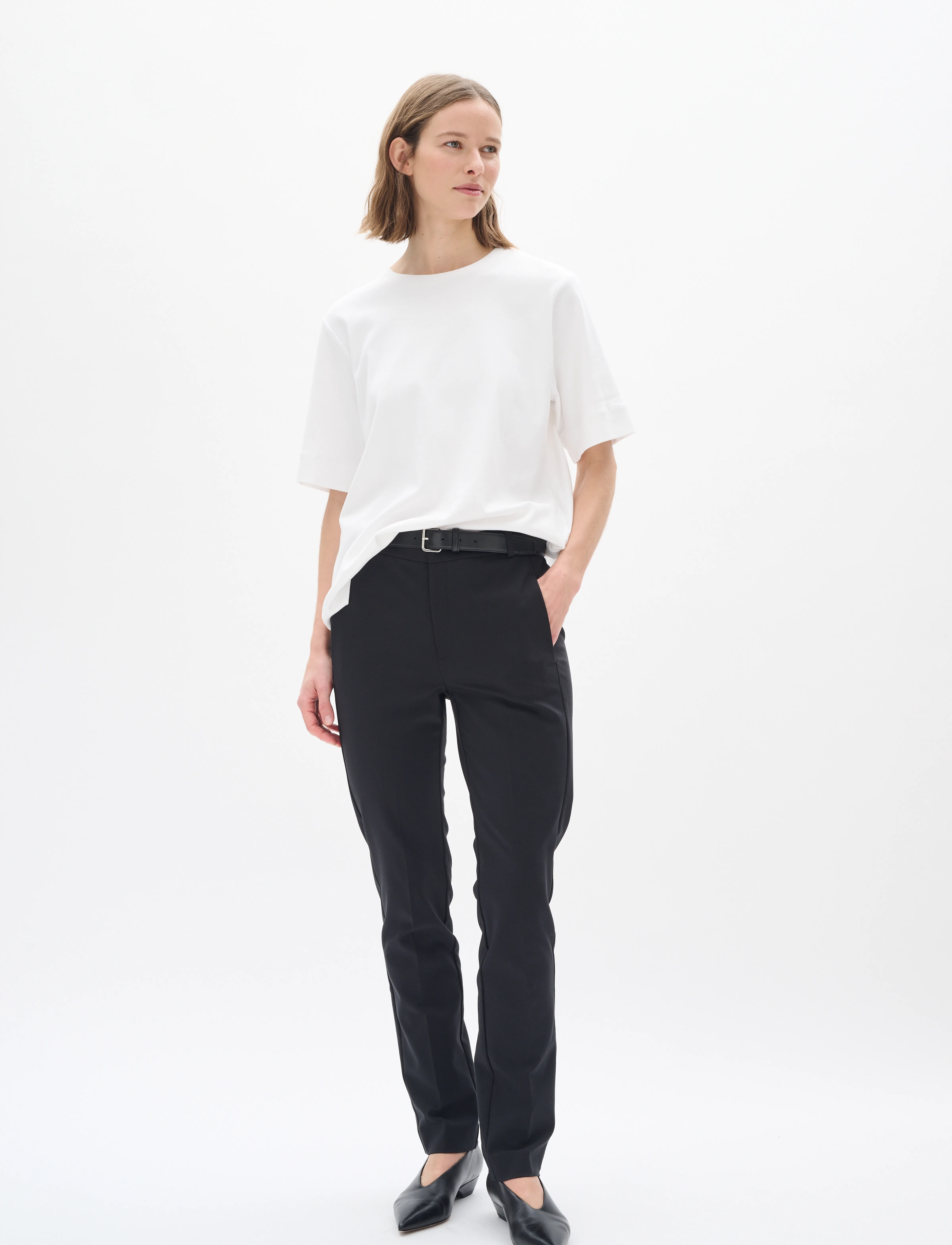 InWear - ZellaIW Flat Long Beltloops - tailored trousers - black - 4