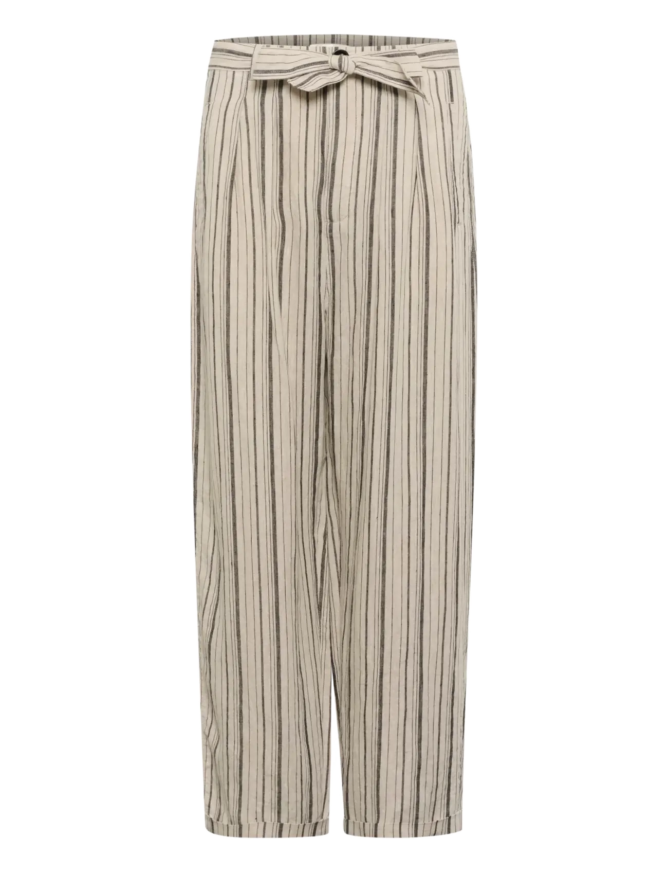 InWear RigittaIW Pants - Riided - BLACK STRIPE / beige
