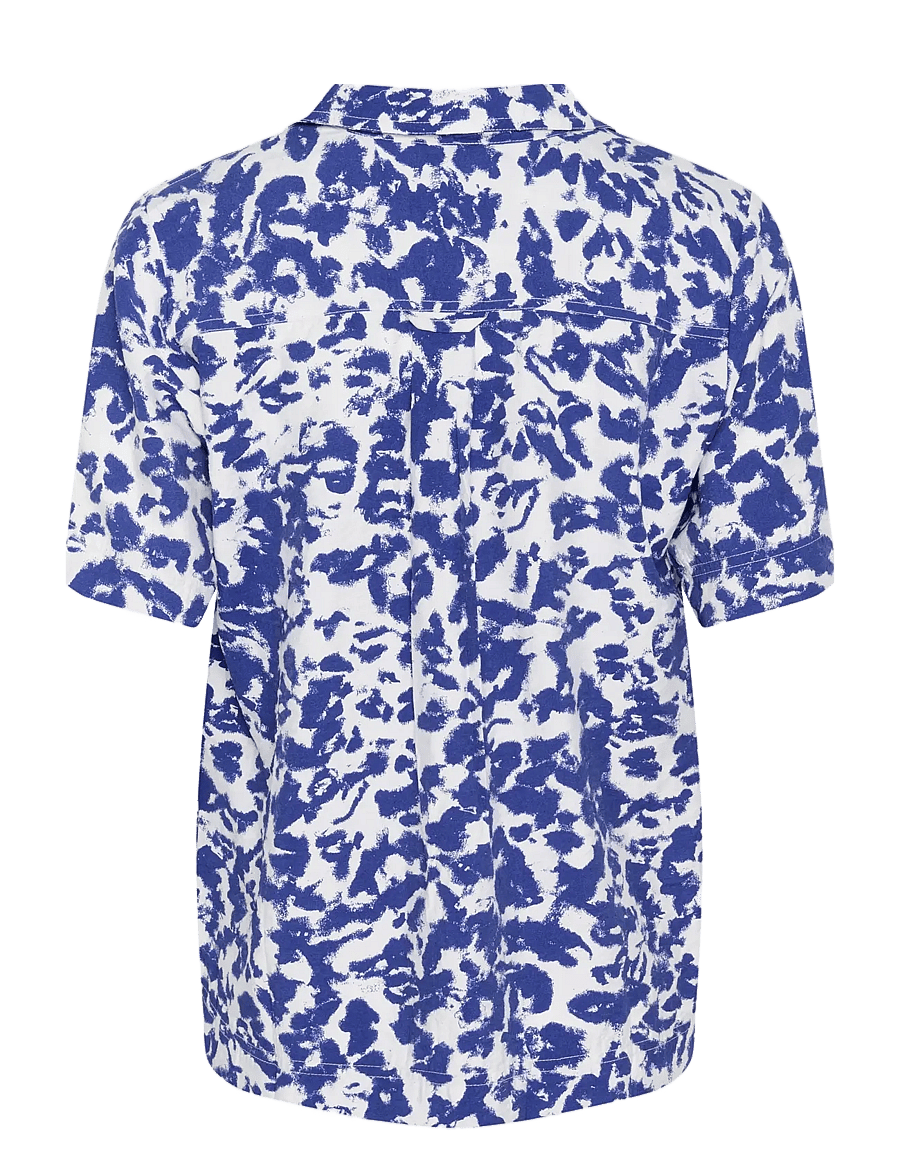 InWear - FayeIW Shirt - kortærmede skjorter - artistic shadow blue - 2