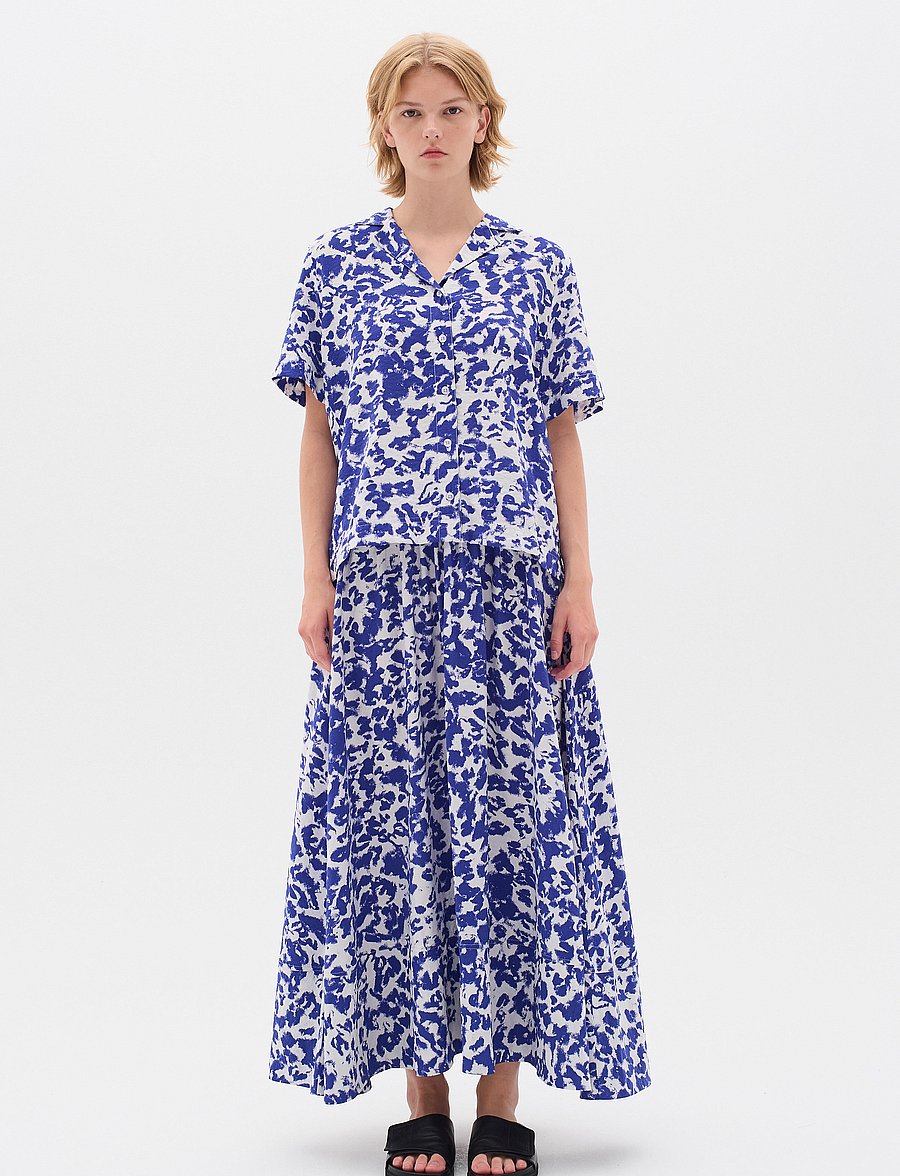 InWear - FayeIW Shirt - kortærmede skjorter - artistic shadow blue - 3