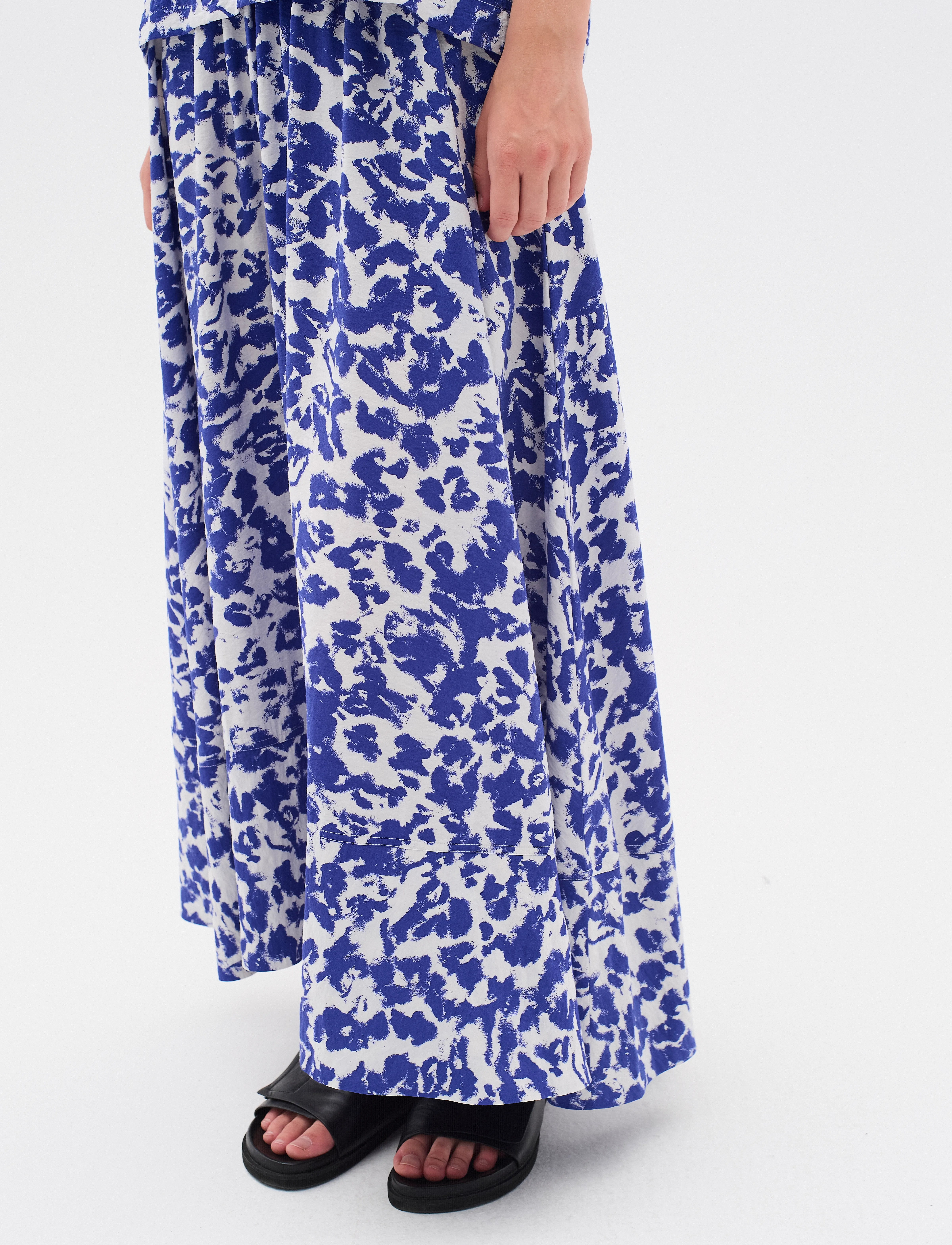 InWear FayeIW Skirt - Maxi nederdele - ARTISTIC SHADOW BLUE / blue