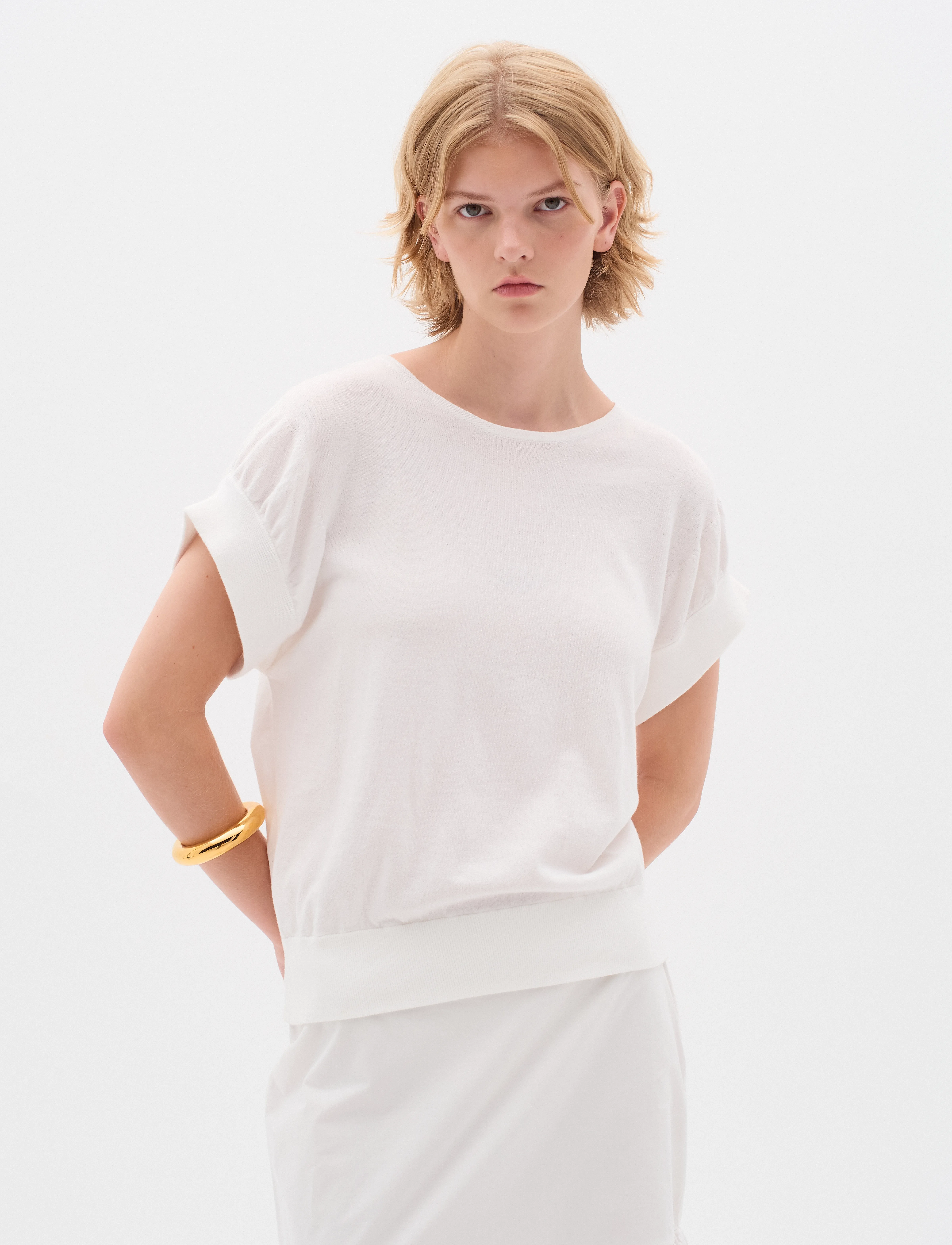 InWear Yasiw Top, Kvinder, Kortærmet Top, Hvid, Str: XS
