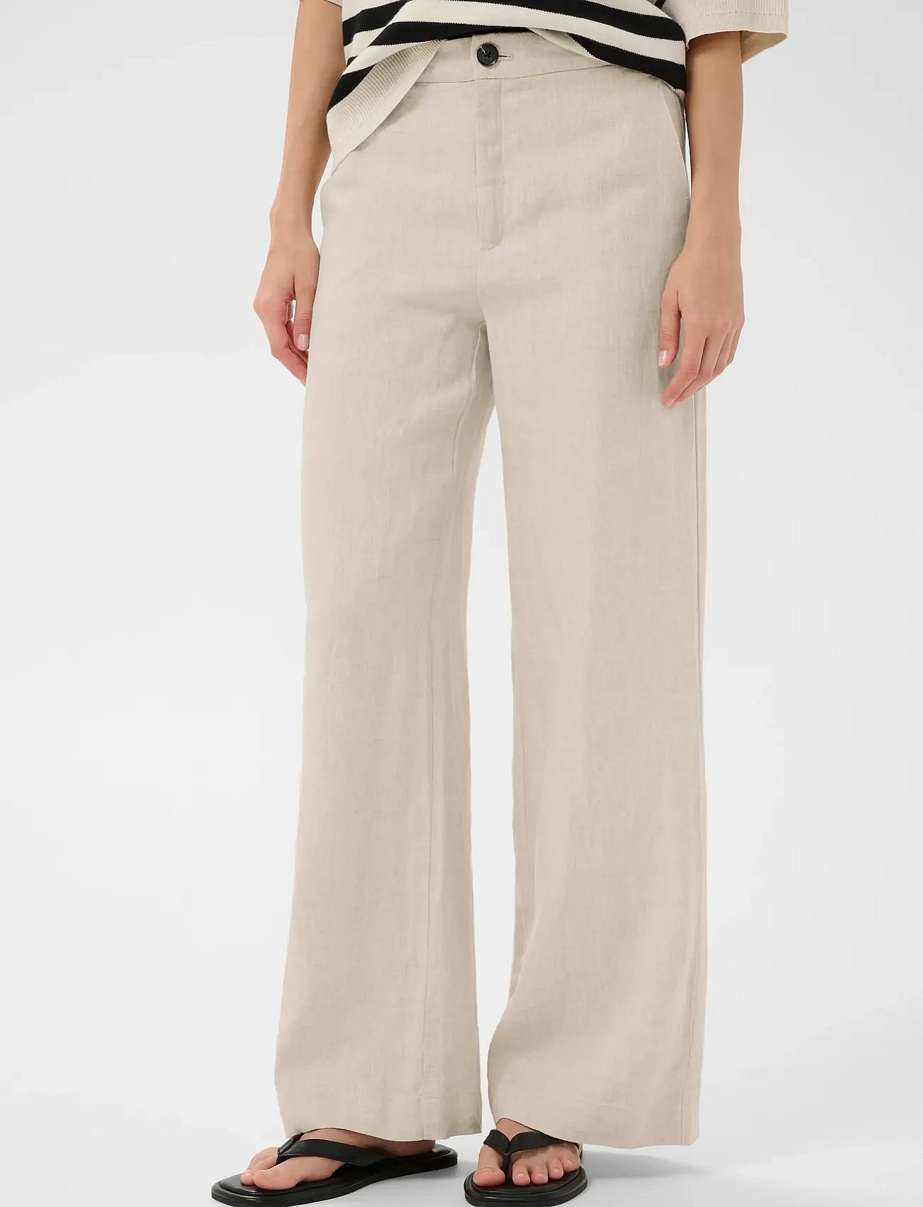 SOLINAIW PANTS - ECRU MELANGE