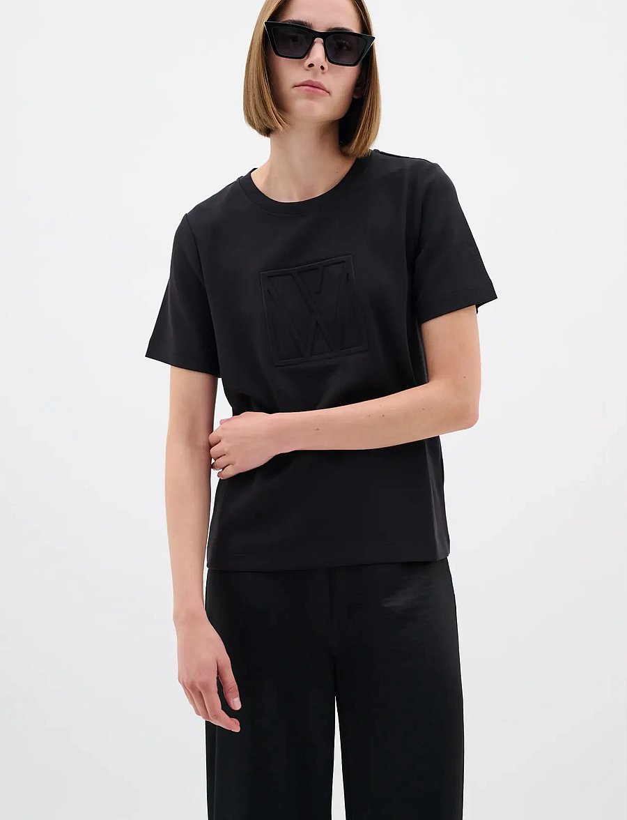 InWear - VincentIW Logo Tshirt - t-shirts - black - 0