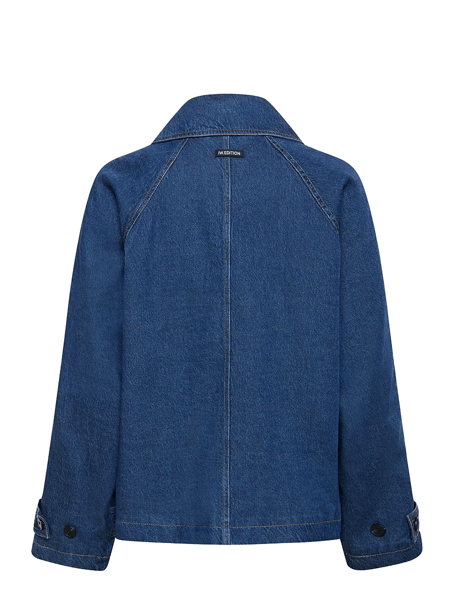 InWear - MABLEIW MINONA SHORT COAT - vestes de printemps - dark blue denim - 2