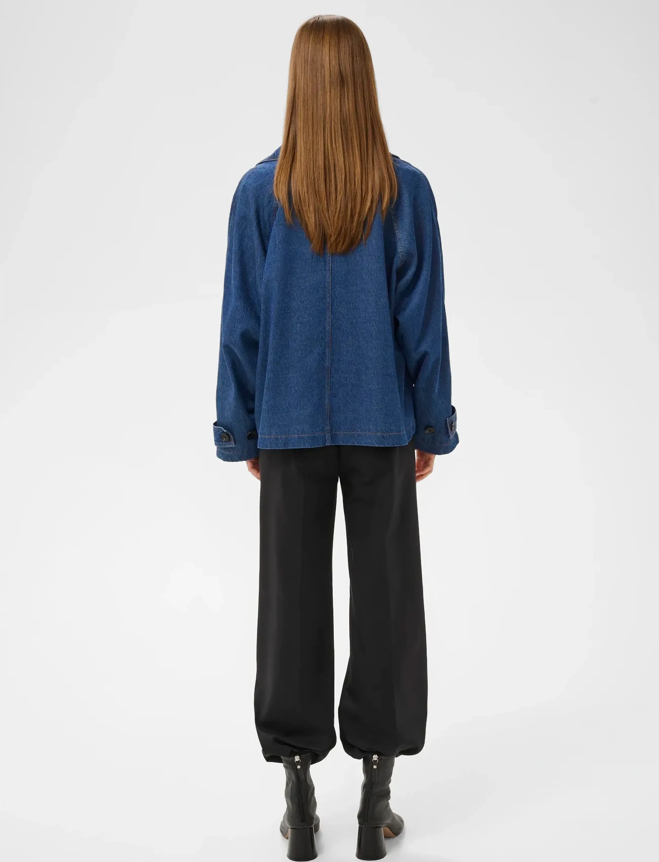 InWear - MABLEIW MINONA SHORT COAT - forårsjakker - dark blue denim - 4