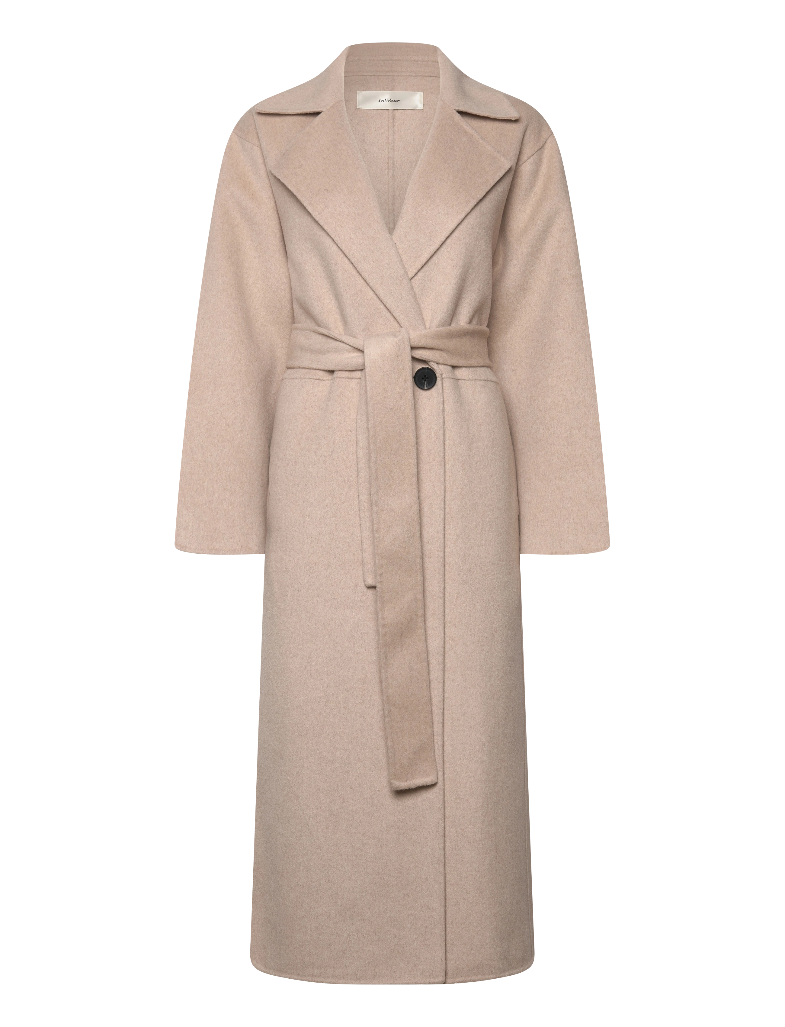 InWear YillaIW Long Coat - Riided - FRENCH NOUGAT / beige