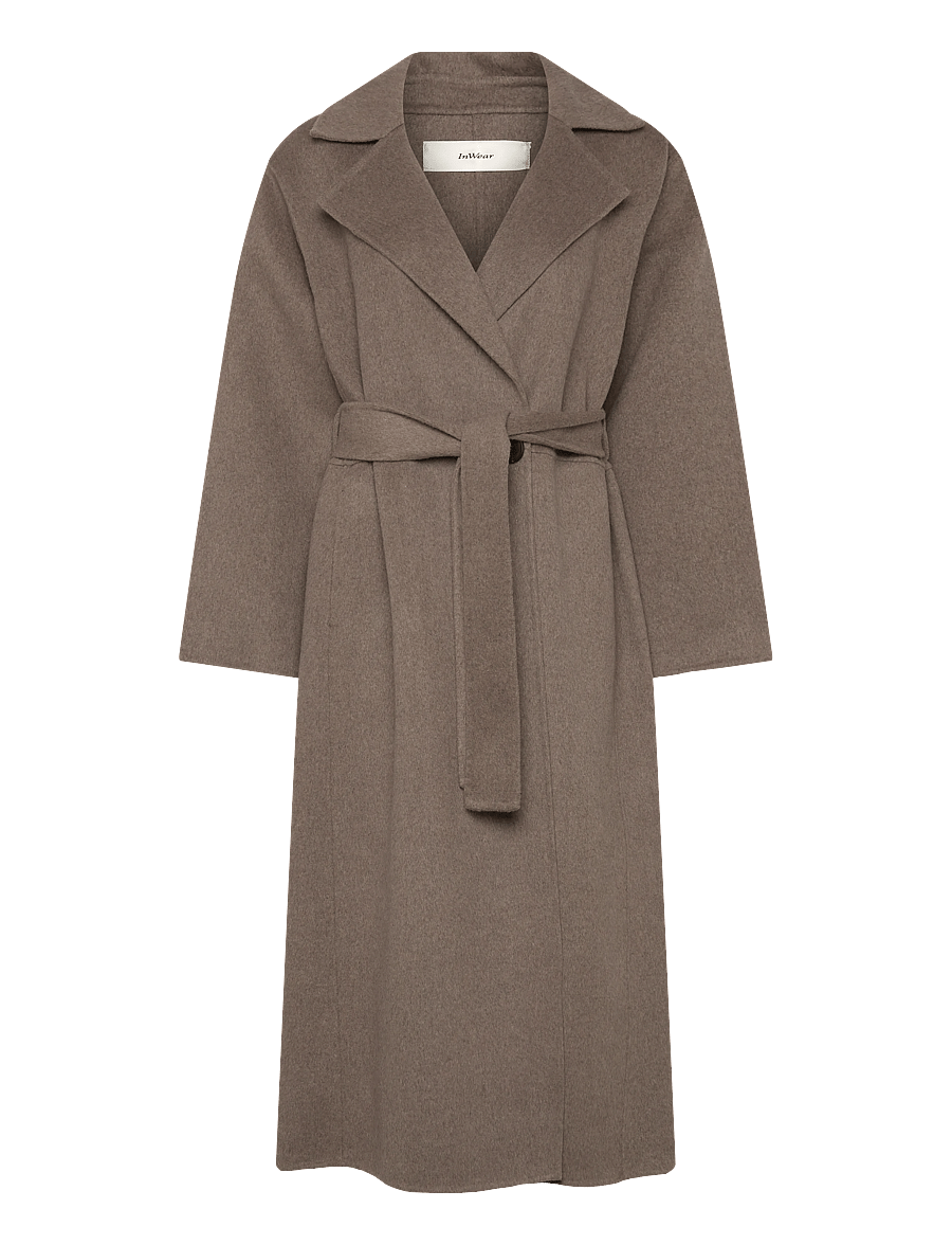 InWear - YillaIW Long Coat - winterjacken - sandy grey melange - 1