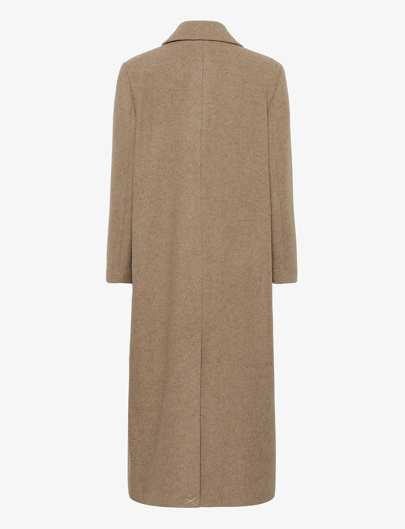 InWear - YunahIW Long Coat - vinterjackor - sandy grey melange - 2