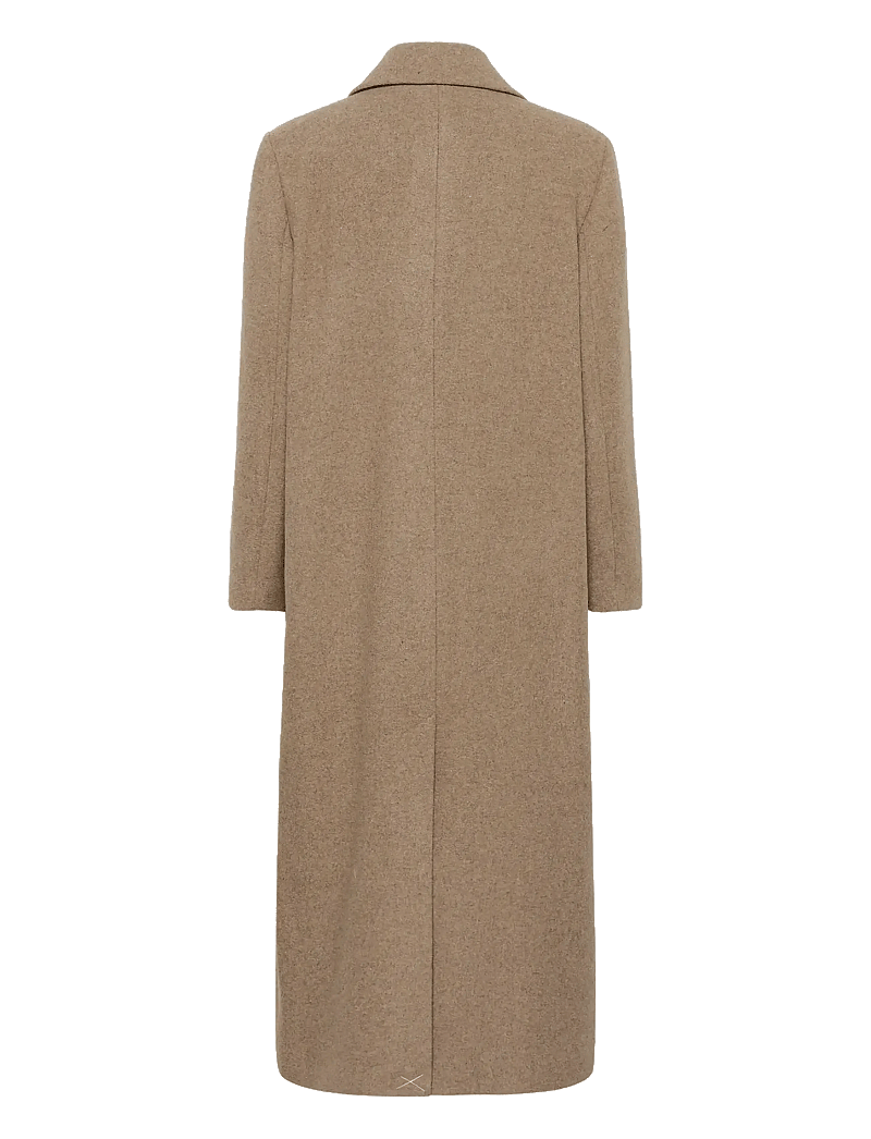 InWear - YunahIW Long Coat - vinterjackor - sandy grey melange - 2