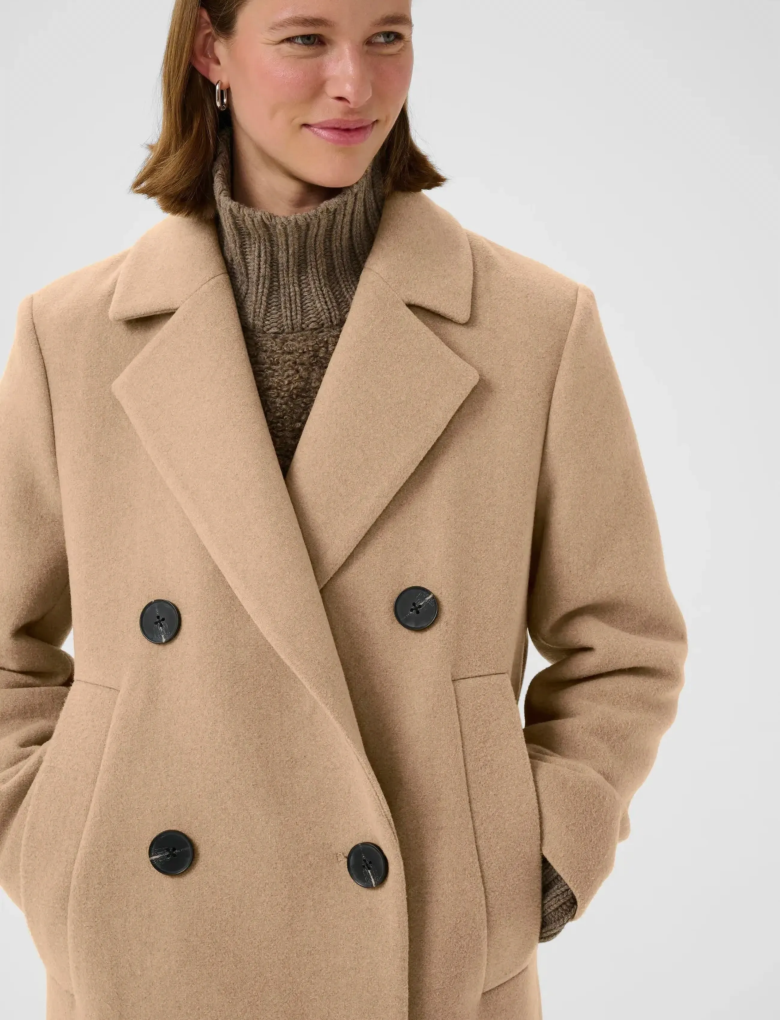 InWear - YunahIW Long Coat - winter jackets - tobacco brown - 5