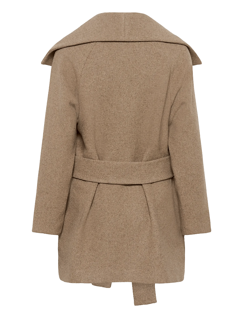 InWear - YunahIW Collar Coat - uldfrakker - sandy grey melange - 2