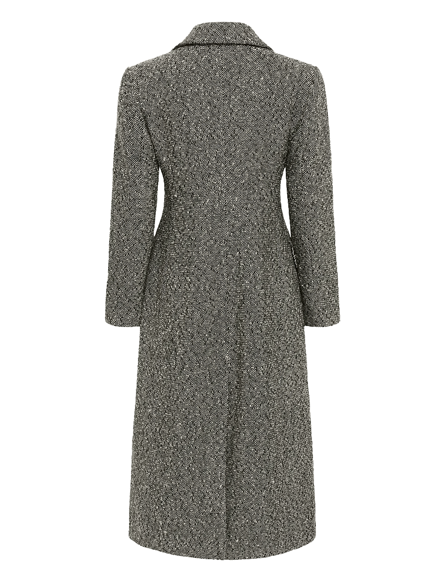 InWear - YashaIW Lapel Coat - winterjacken - black / white - 2