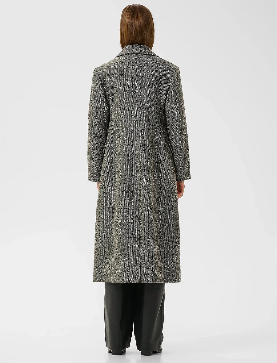 InWear - YashaIW Lapel Coat - winterjacken - black / white - 4