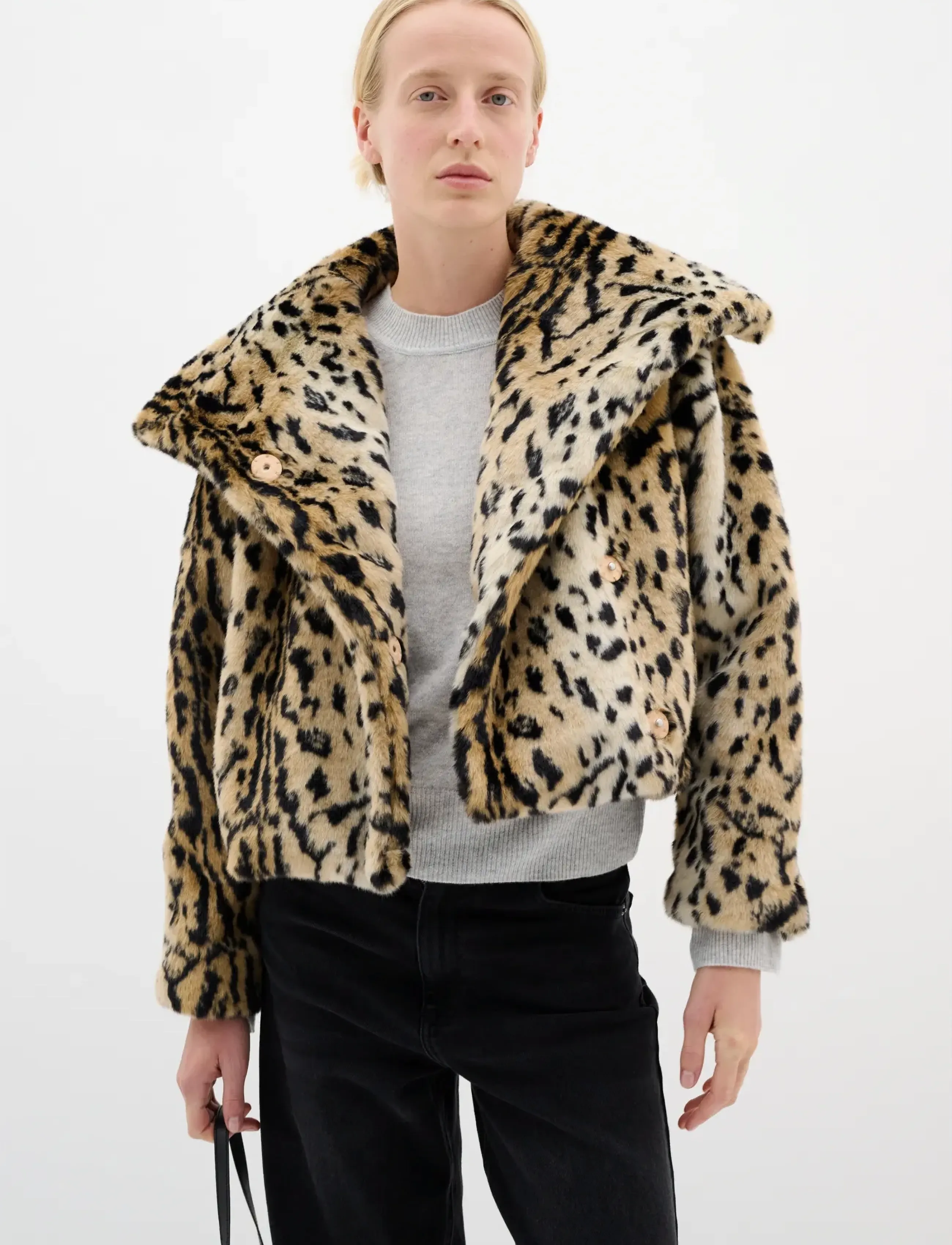 InWear YobaIW Coat - Kläder - LEO FUR / multi