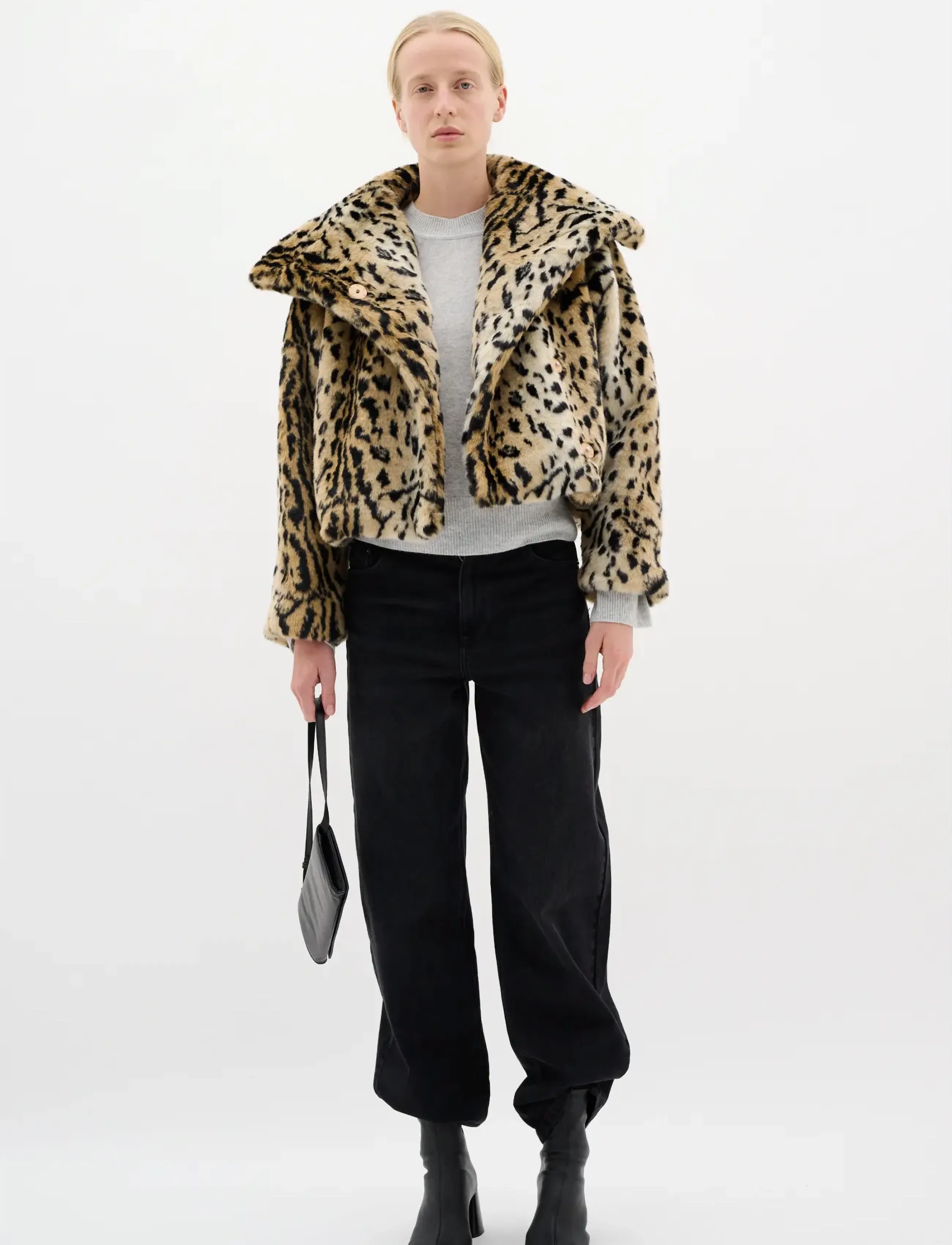 InWear - YobaIW Coat - tunna kappor - leo fur - 3