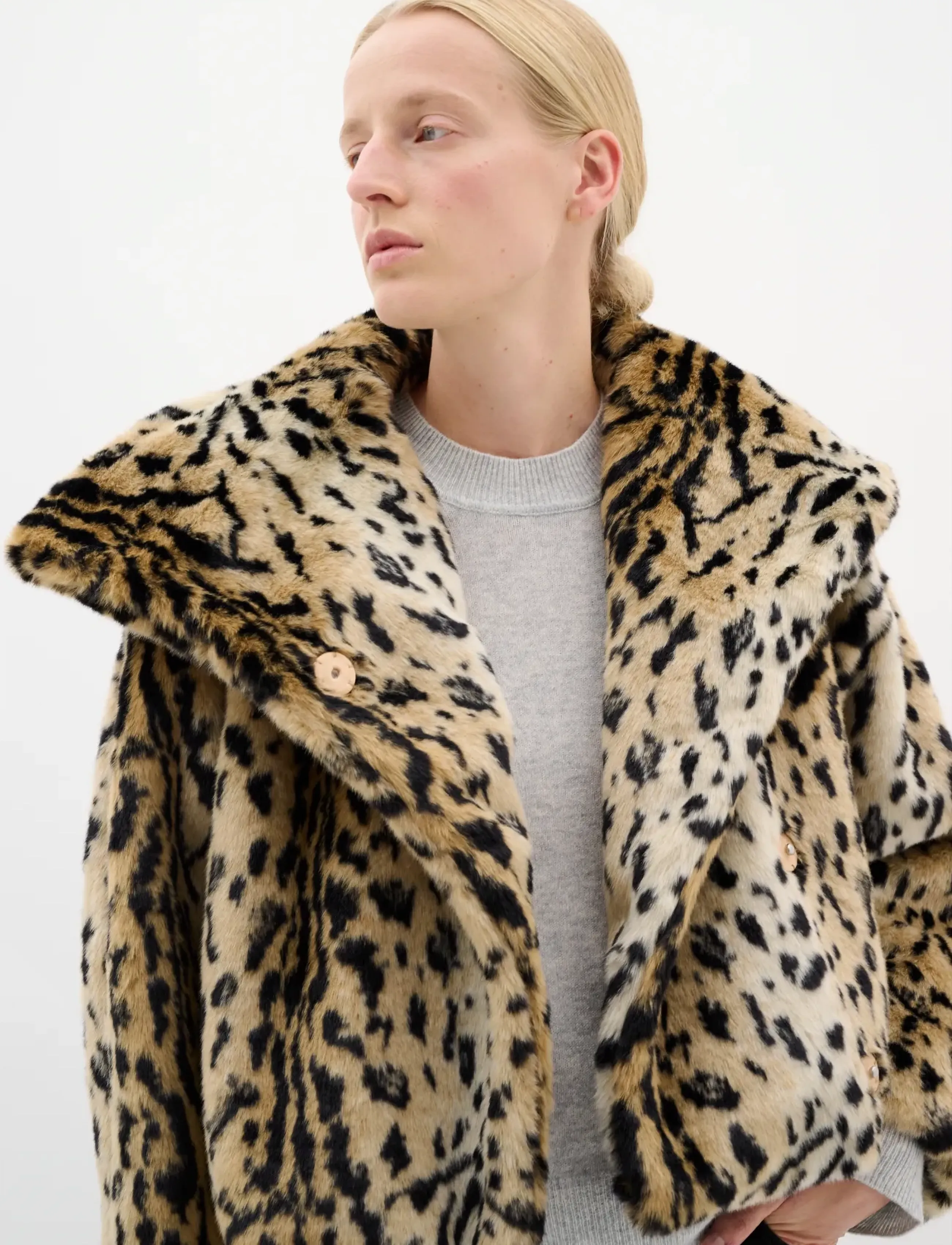 InWear - YobaIW Coat - ploni paltai - leo fur - 5