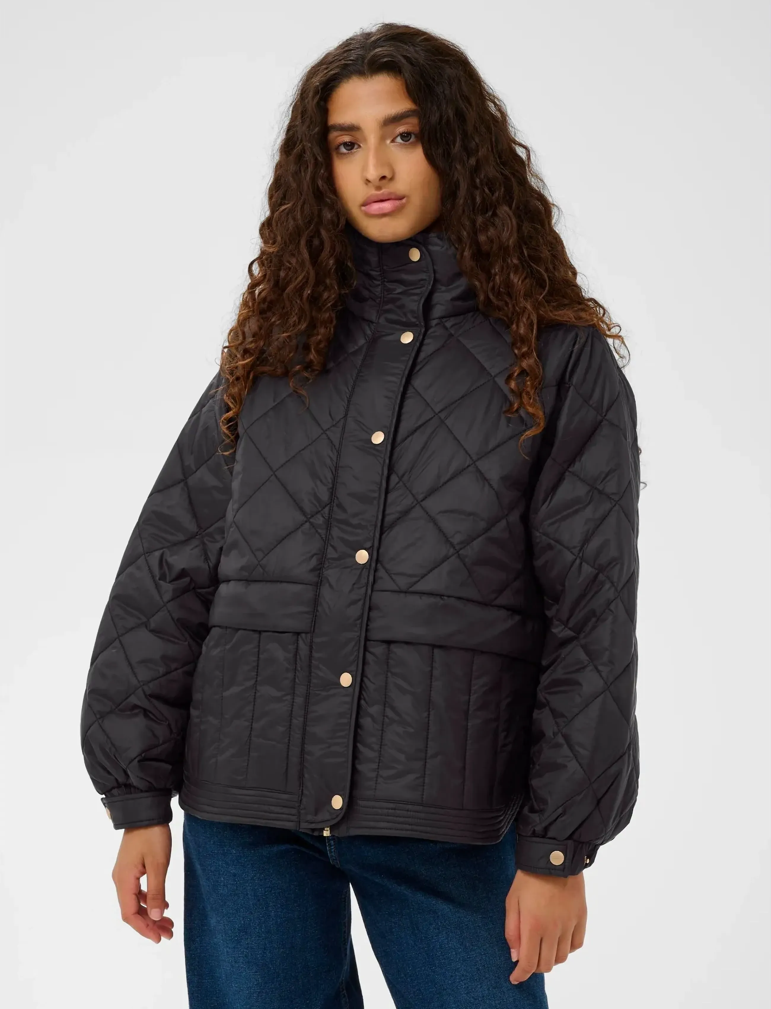 InWear Karmeliw Jacket, 38, Black, Jakker > Vatteret Jakke, Dame