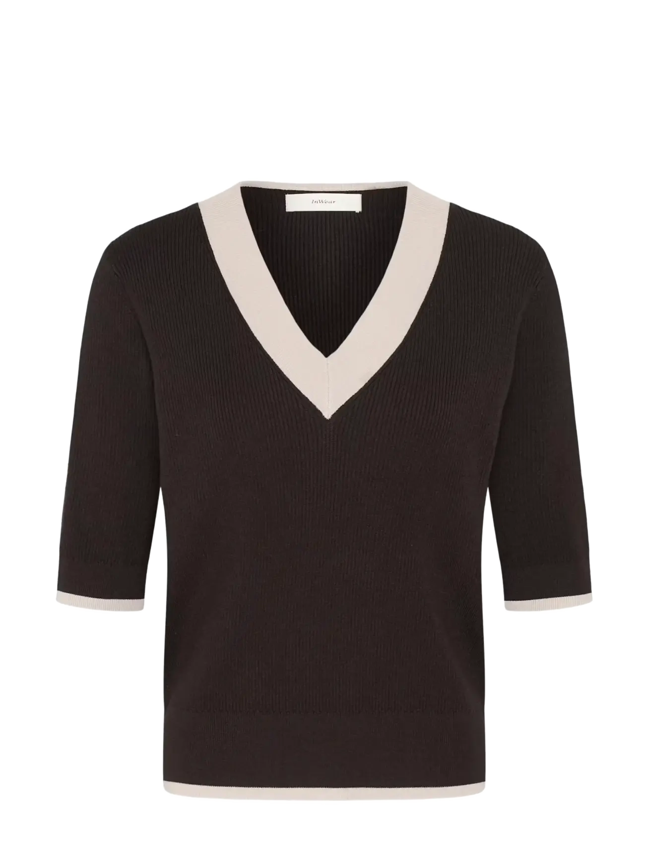 InWear LeenahIW V-Neck Blouse - Bluser & Skjorter - CHOCOLATE BROWN / brown