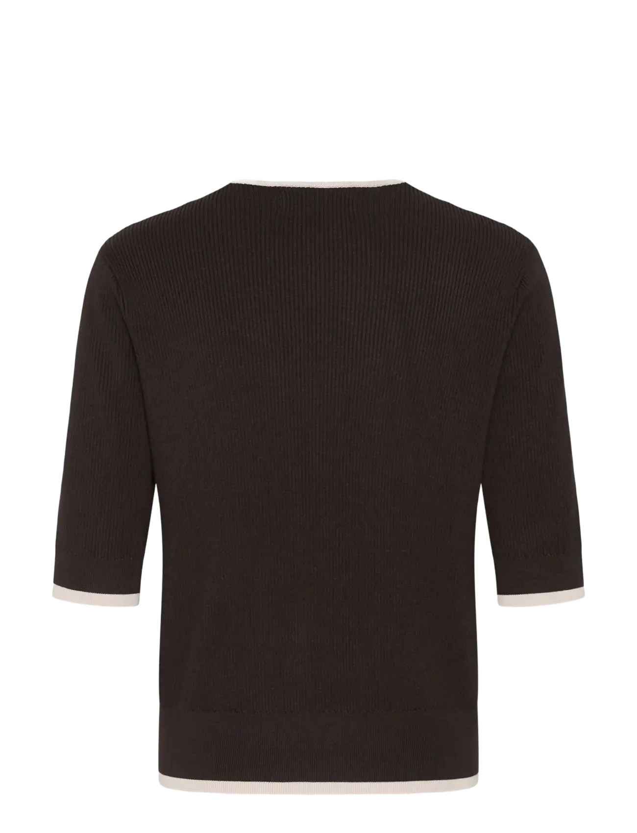InWear - LeenahIW V-Neck Blouse - short-sleeved blouses - chocolate brown - 2