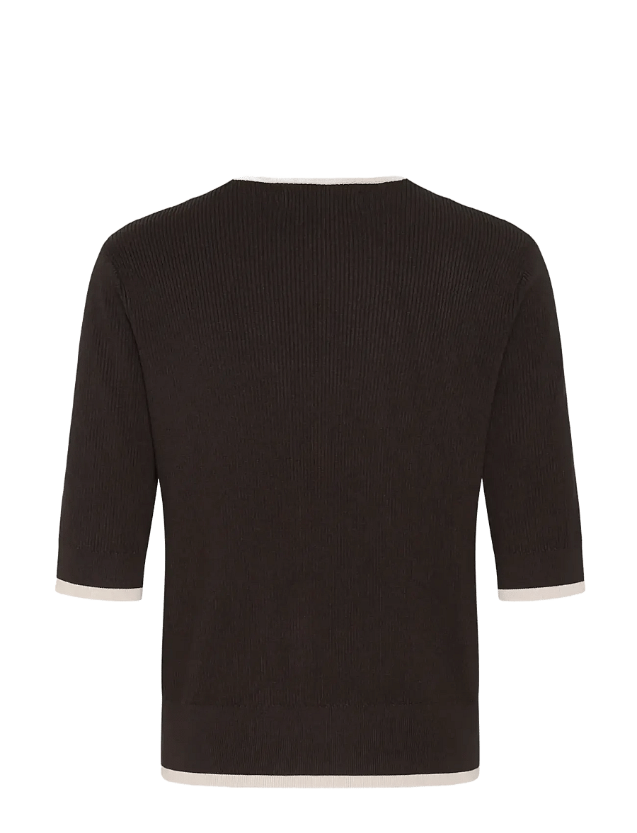 InWear - LeenahIW V-Neck Blouse - kurzärmelige blusen - chocolate brown - 2